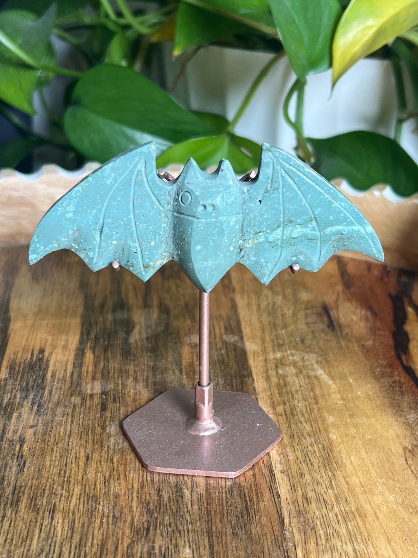 Blue Green Jasper Bat