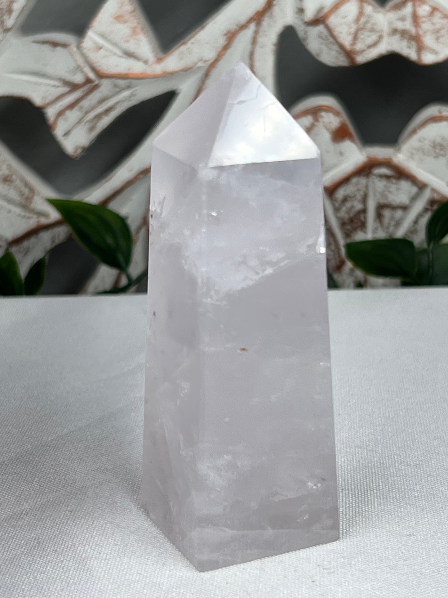 Lavender Rose Quartz Tower