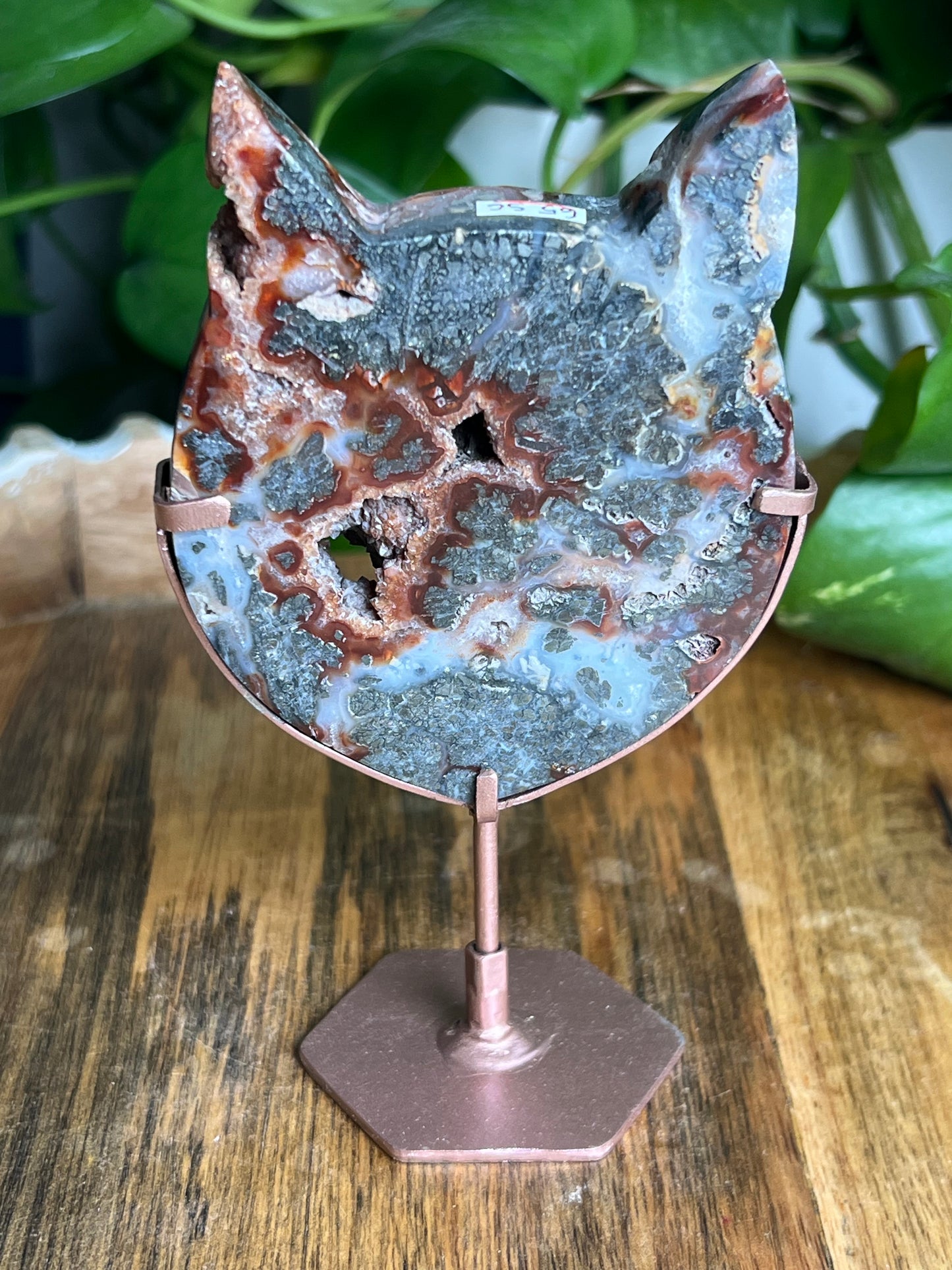 Marcasite Cat Head
