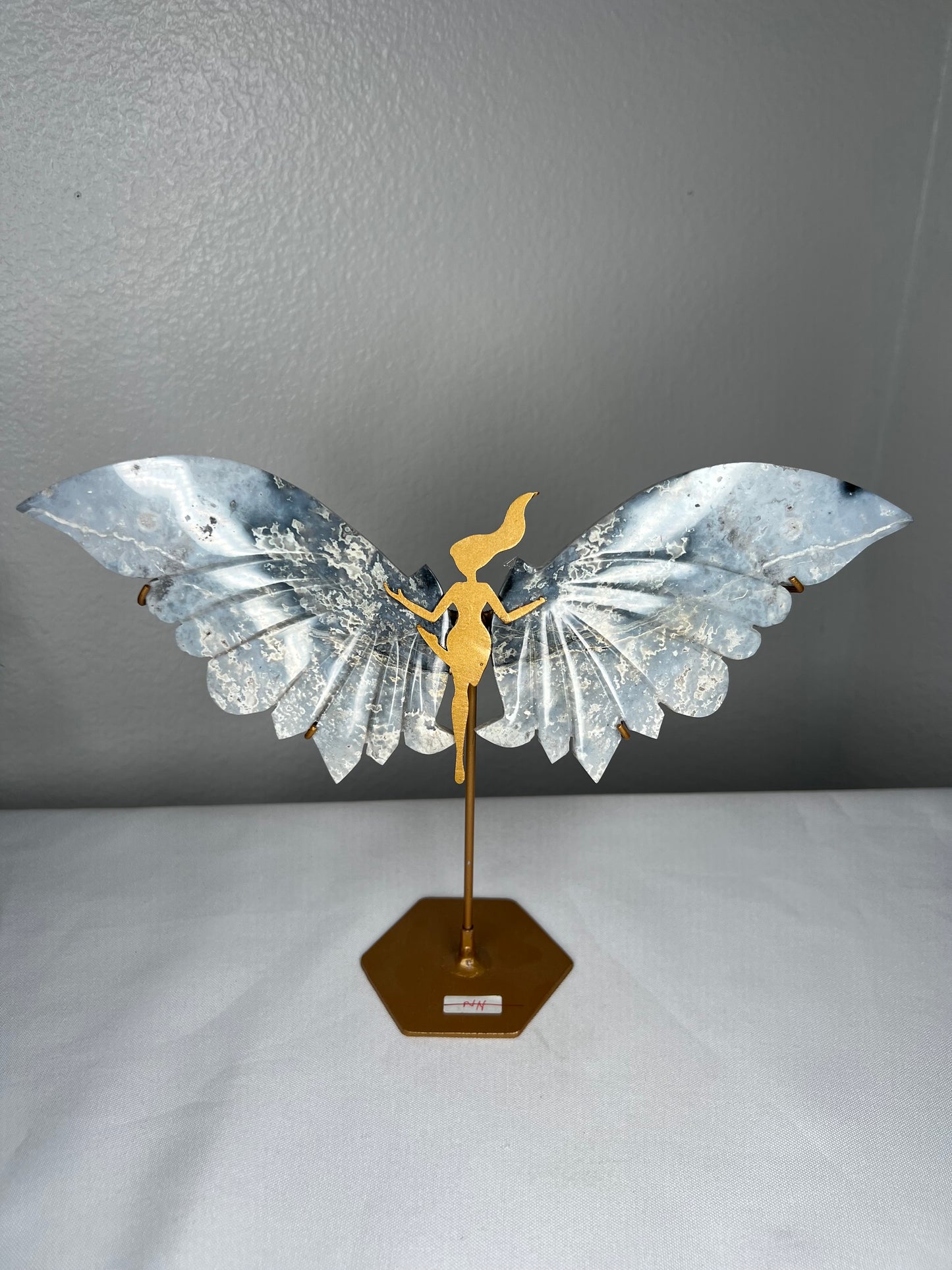 Blue Plume Agate Wings