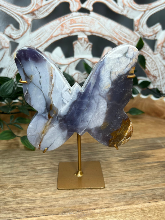 Purple Chalcedony Butterfly