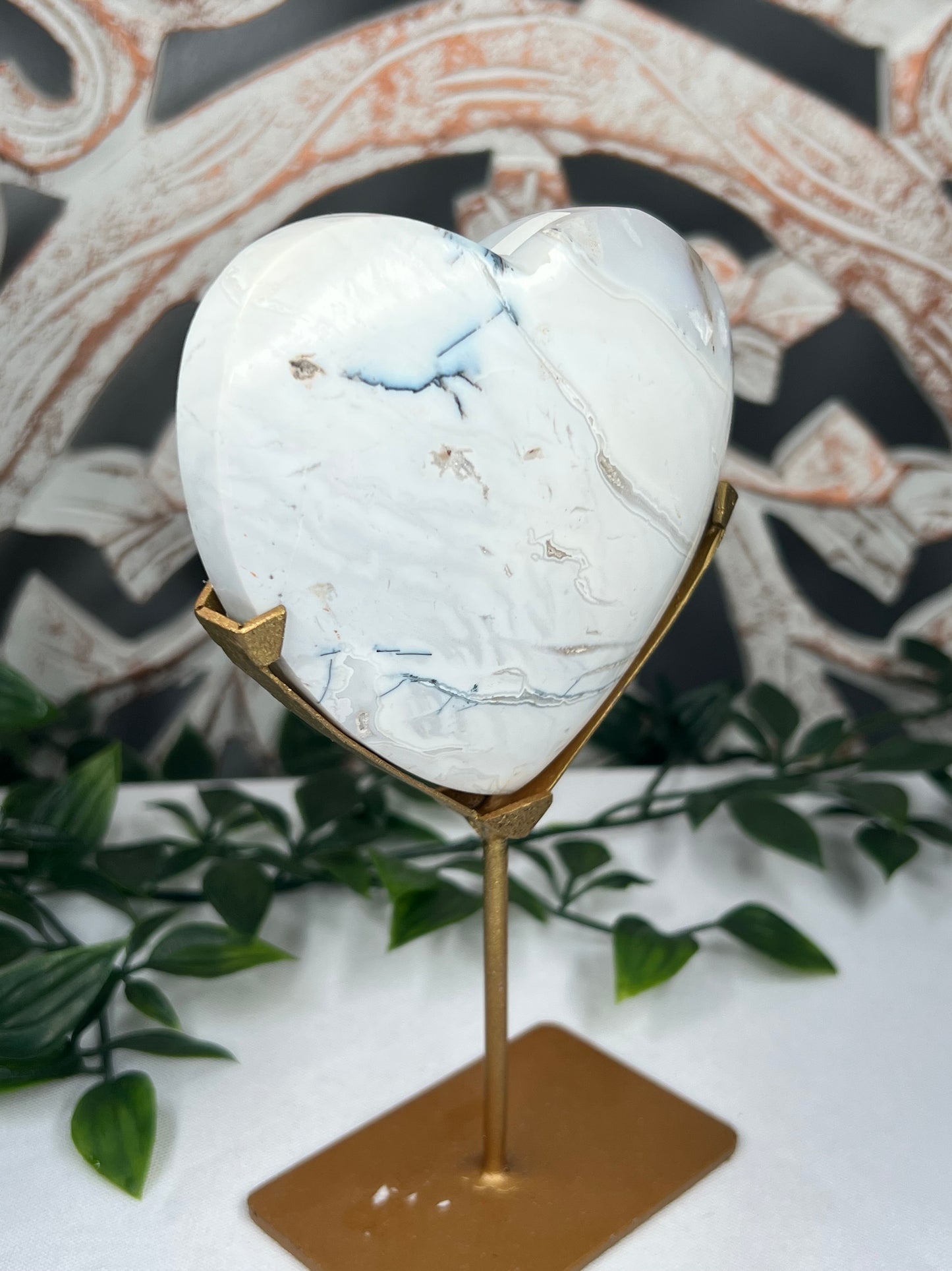 Dendritic Agate Heart