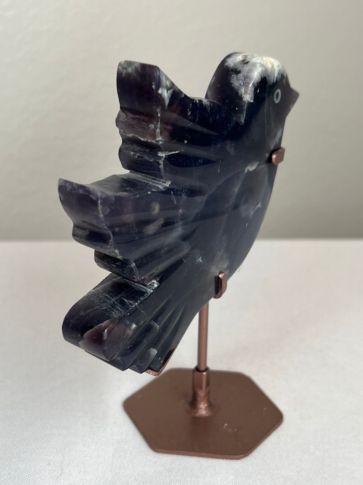 Purple Chalcedony Bird