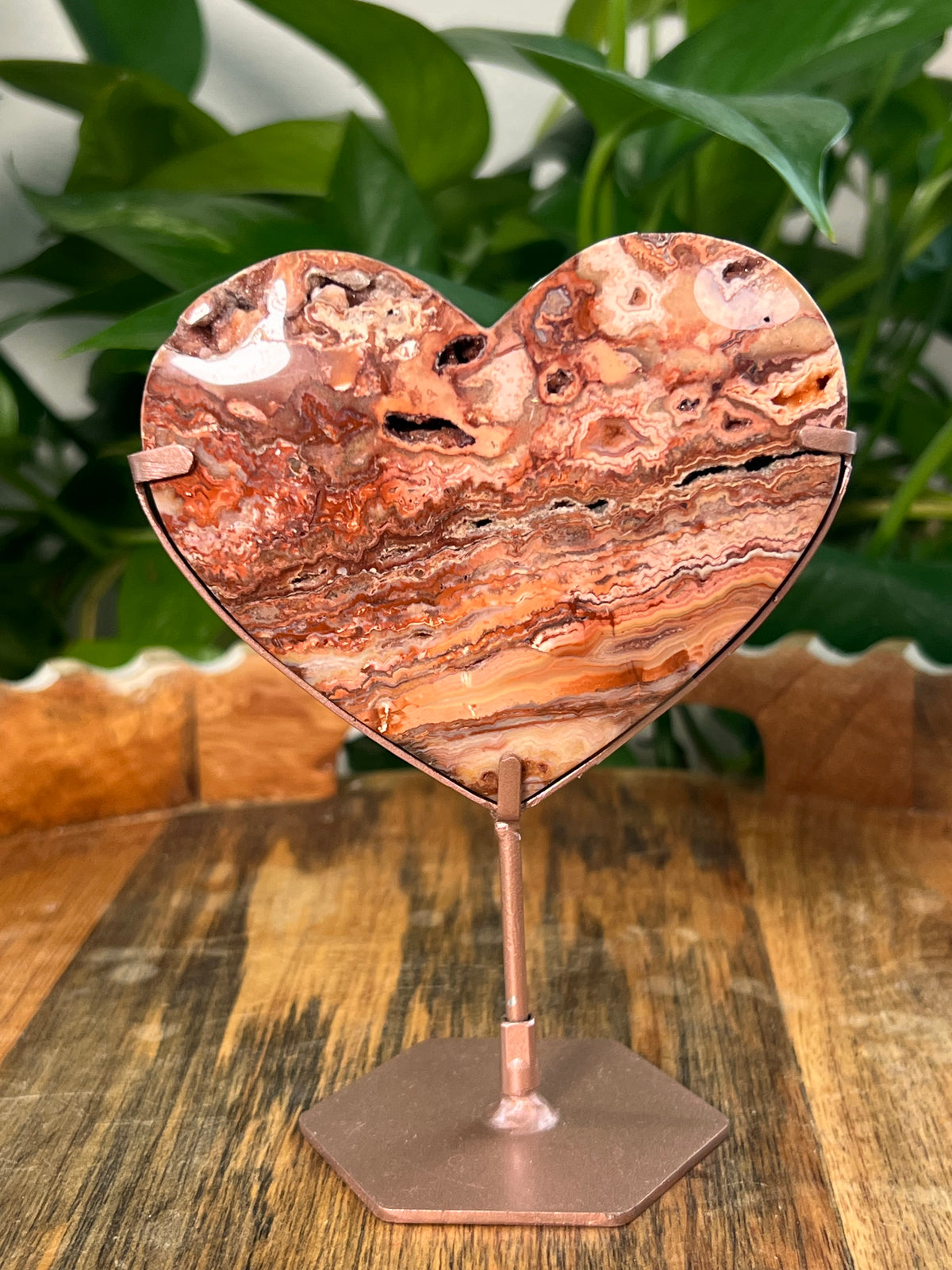 Crazy Lace Agate Heart: NS