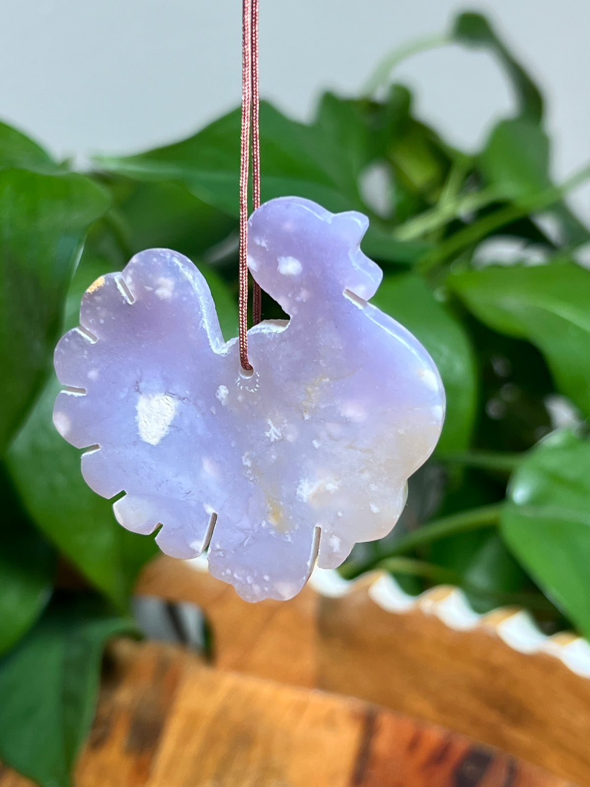 Purple Chalcedony Turkey Ornaments