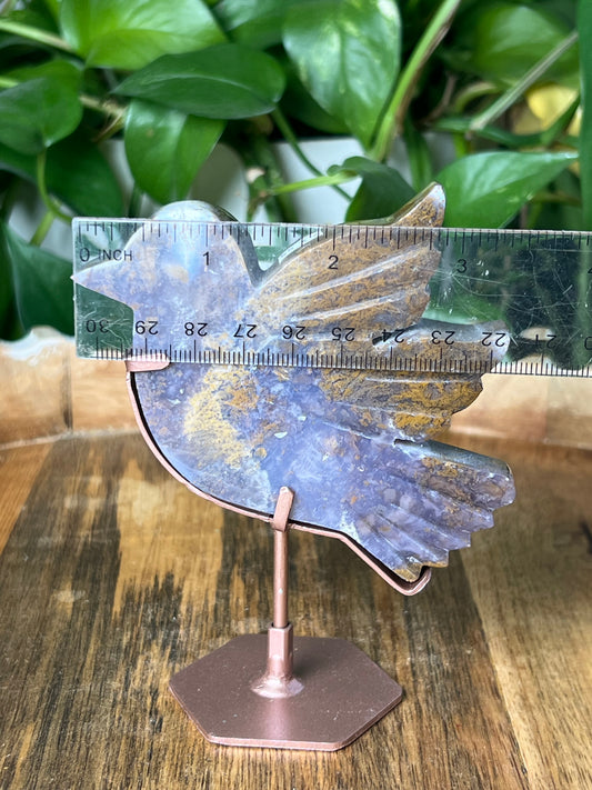 Purple Chalcedony Bird