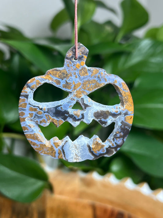 Brecciated Jasper Ornament Pumpkin: PA