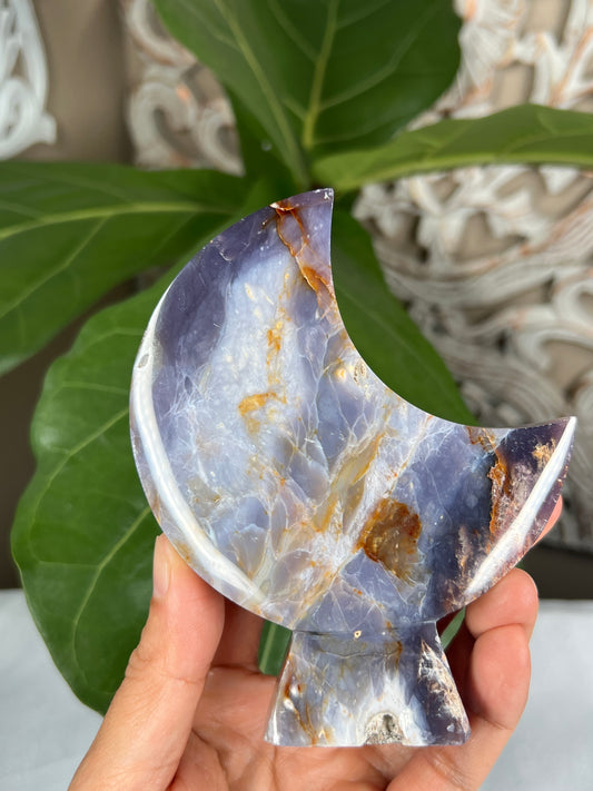 Purple Chalcedony moon