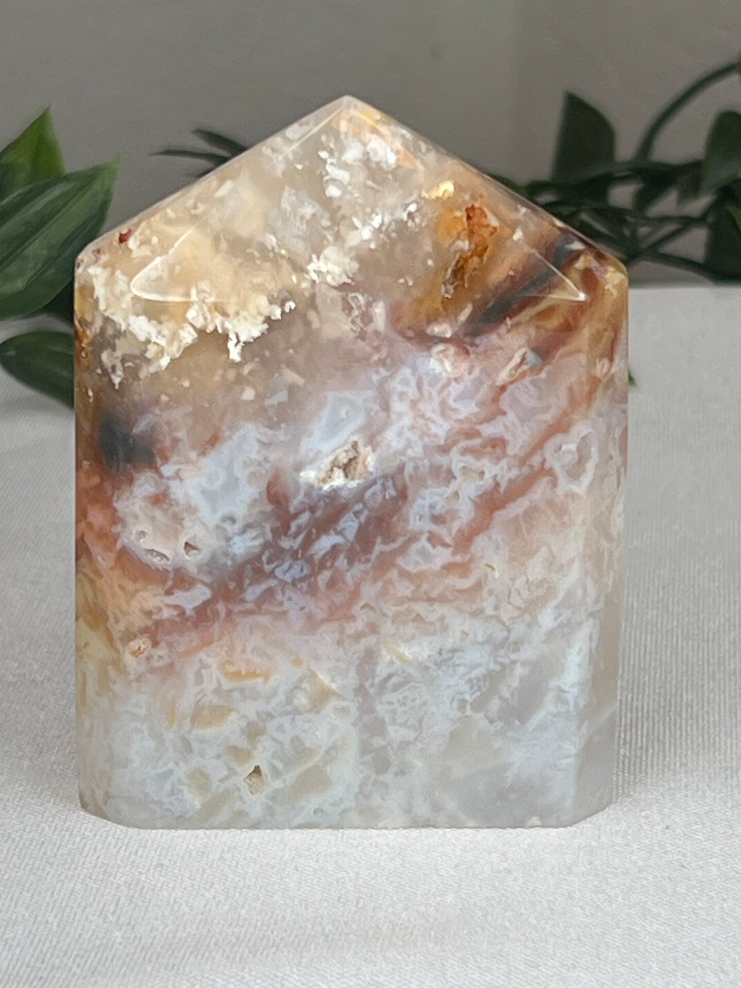 Rainbow Plume Agate Cupcake