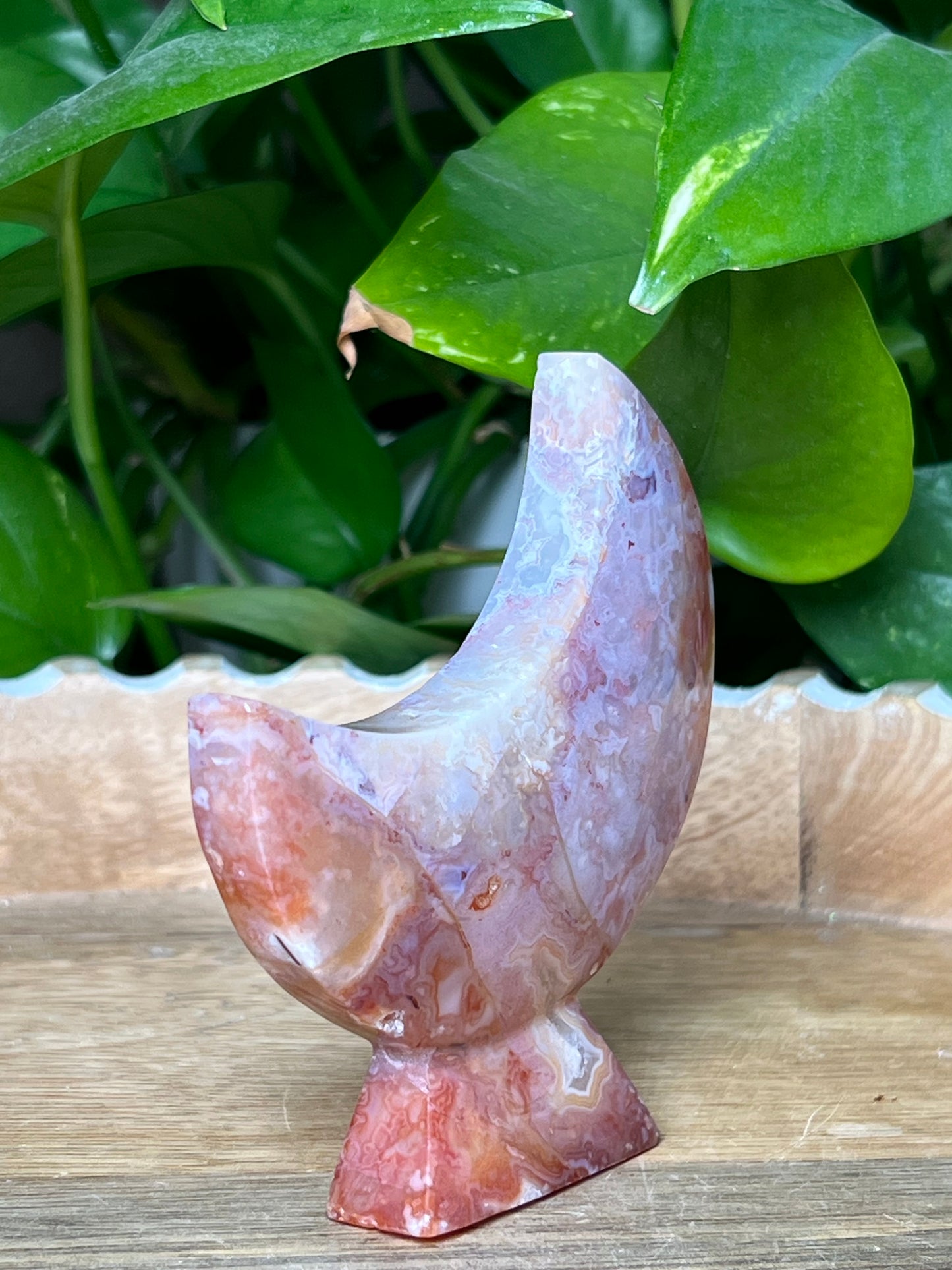 Pink Carnelian Moon