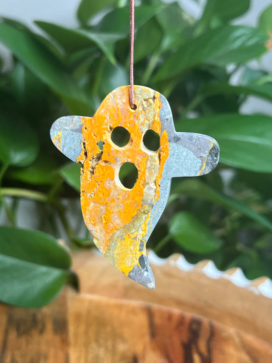 Bumblebee Jasper Ornament Ghost: L