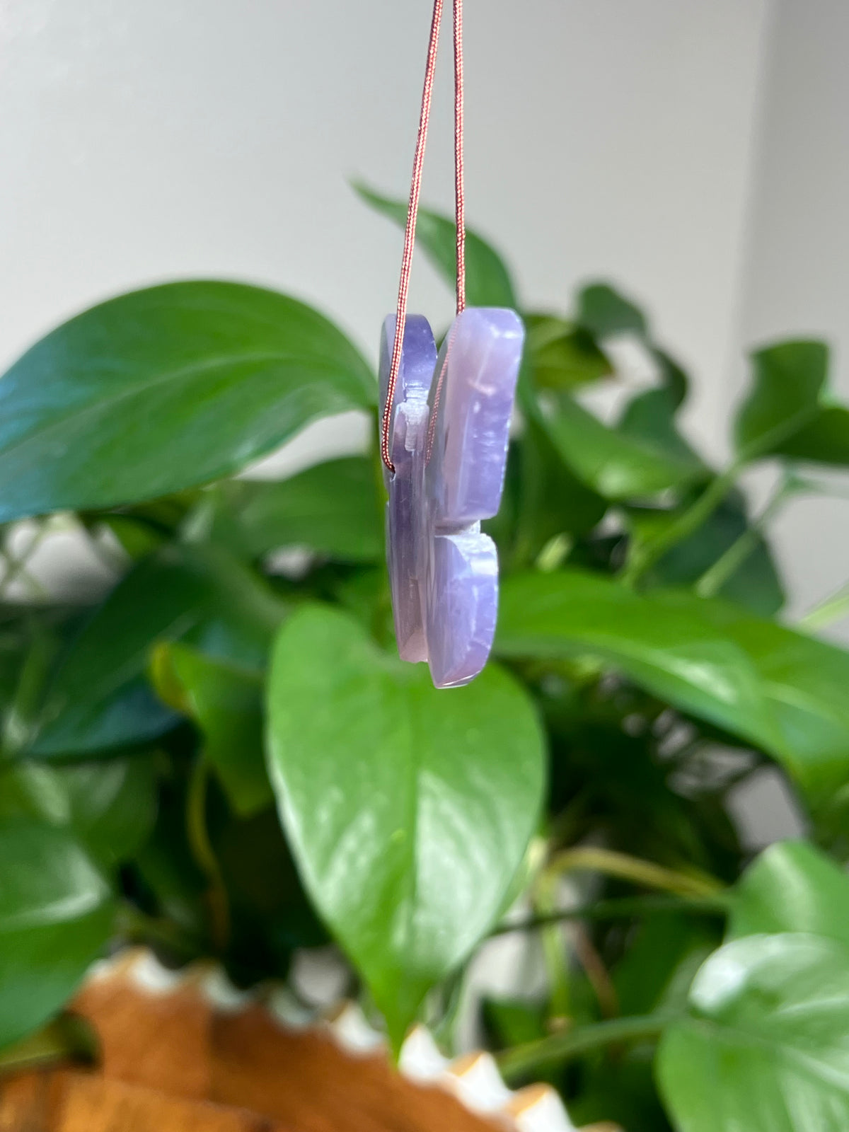 Purple Chalcedony Ornament Butterfly: T