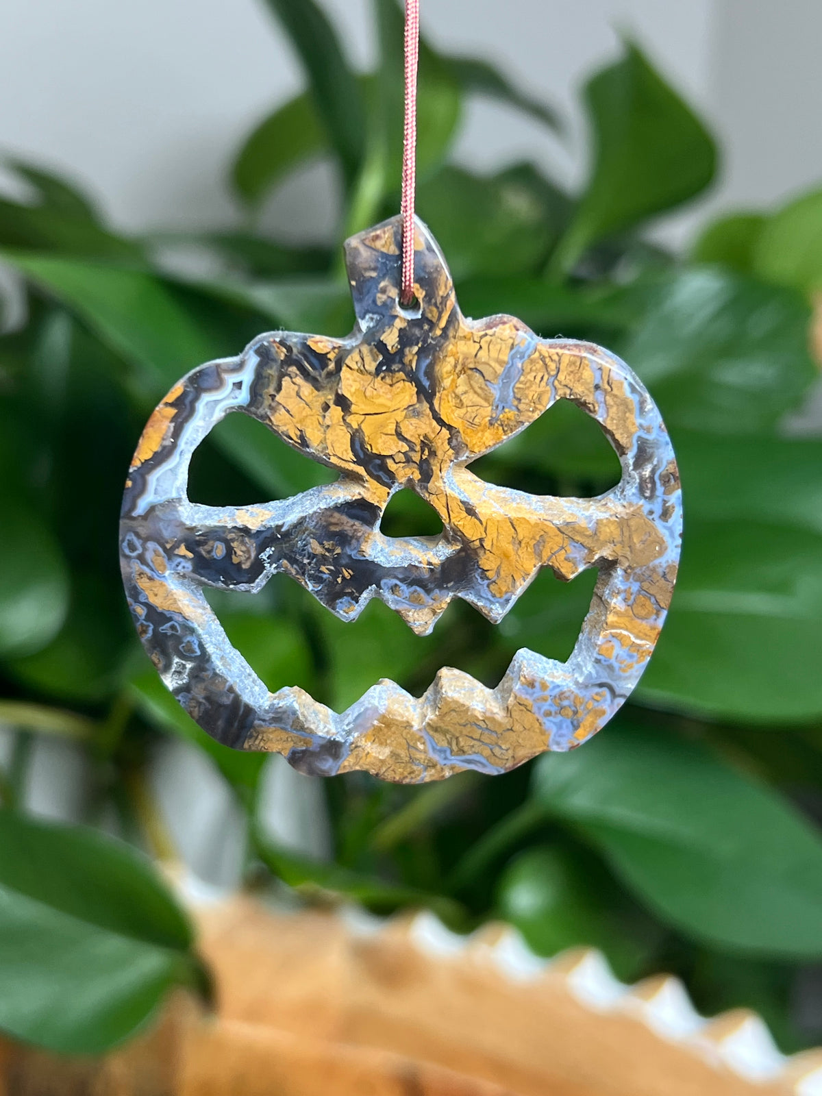 Brecciated Jasper Ornament Pumpkin: PK