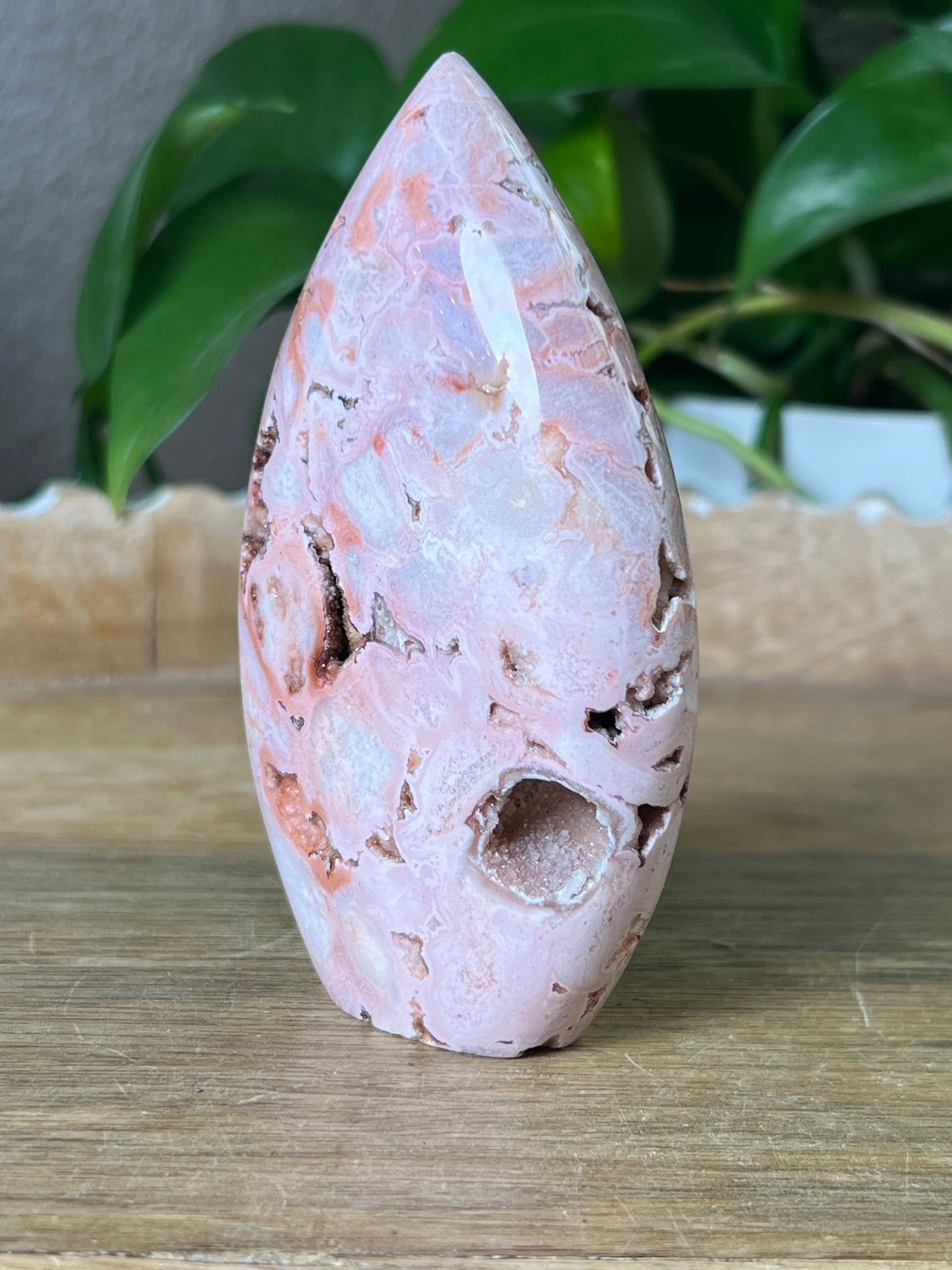 Pink Carnelian Flame