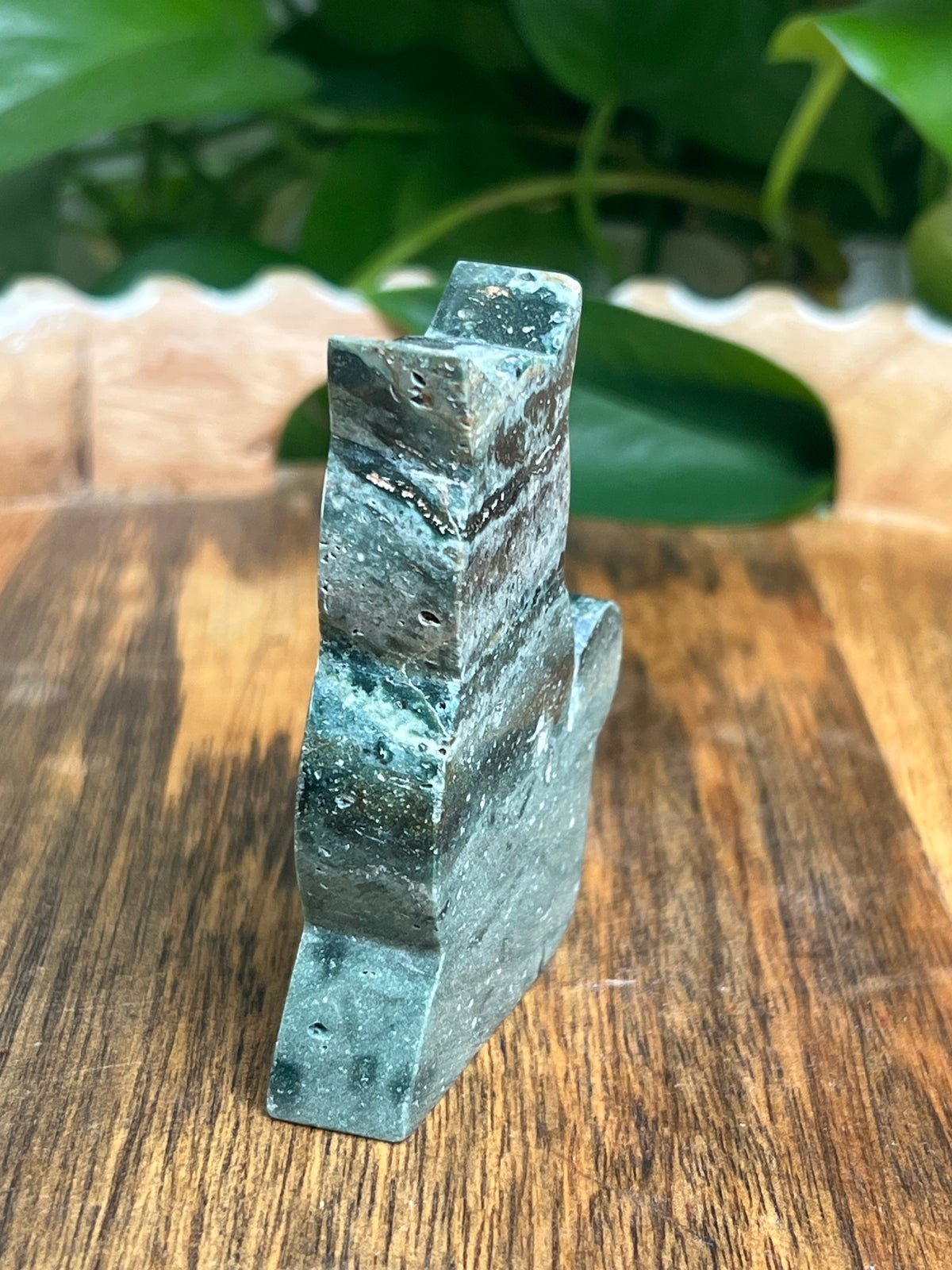 Blue Green Jasper Cat: HC