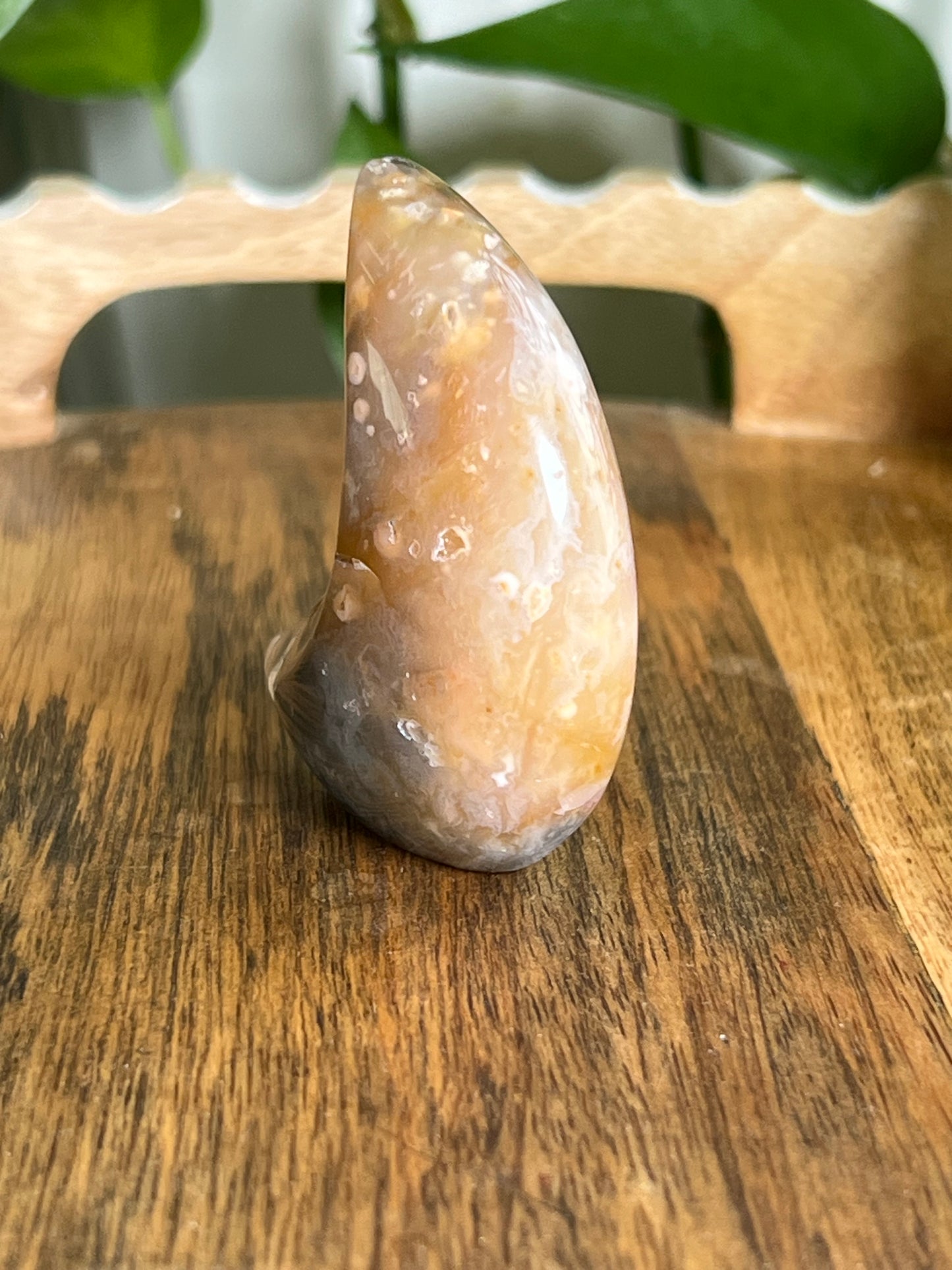 Rainbow Plume Agate Moon B