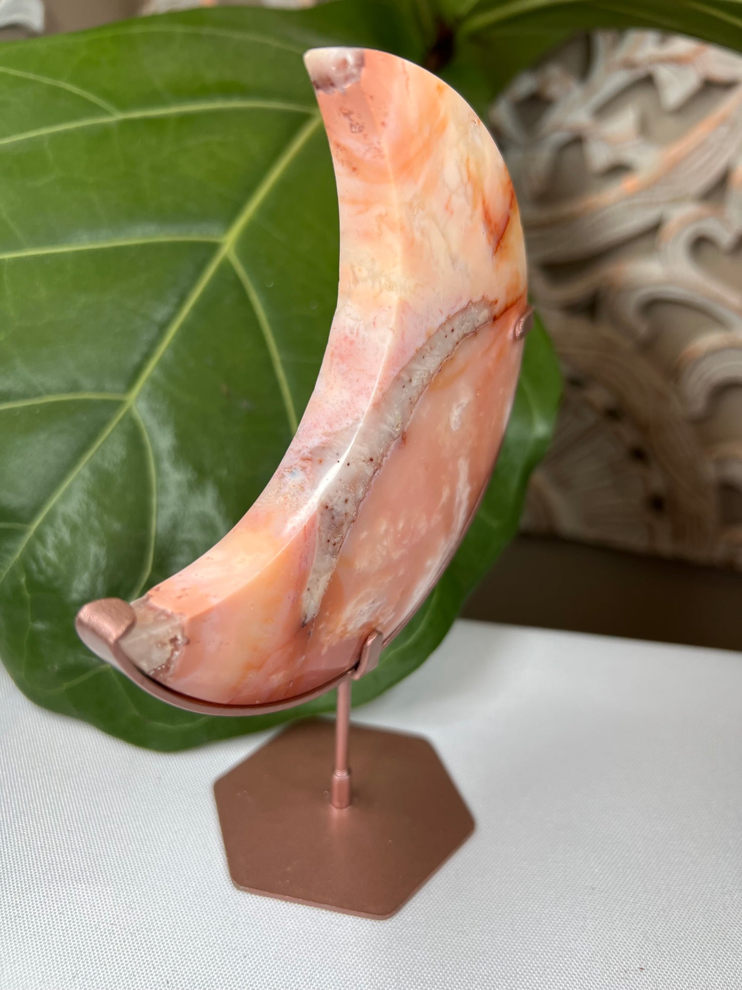 Pink Carnelian Moon