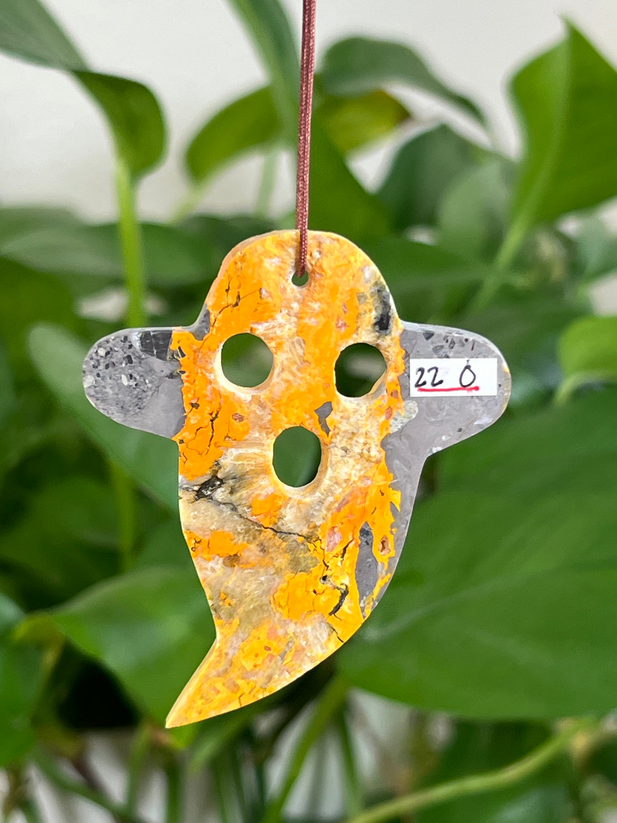 Bumblebee Jasper Ghost Ornaments