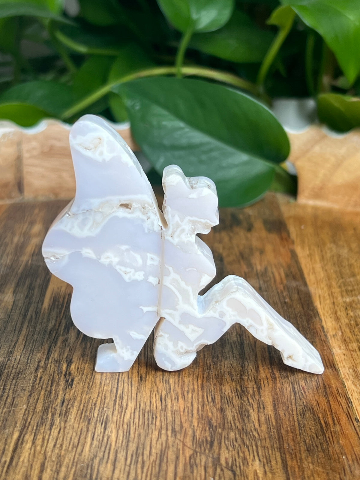 White Plume Agate Pixie Fairy: DF