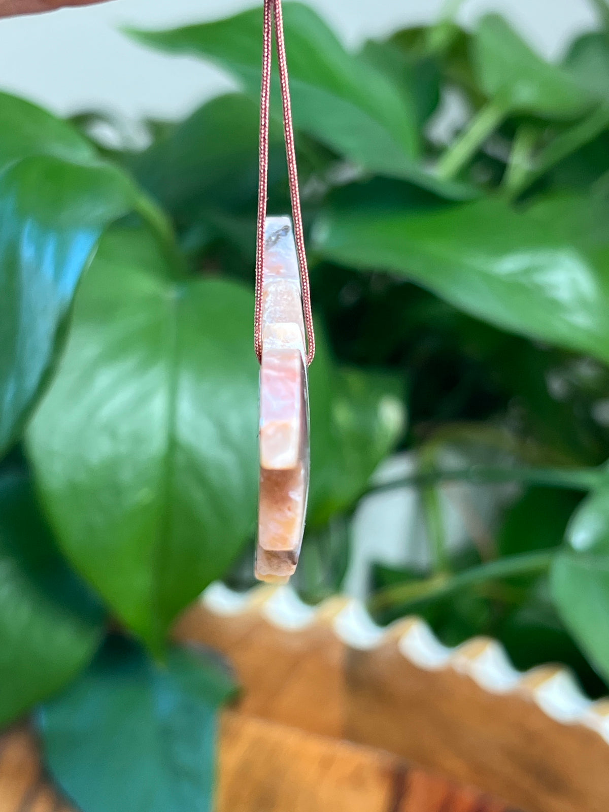 Sumatra Plume Agate Bat Ornaments