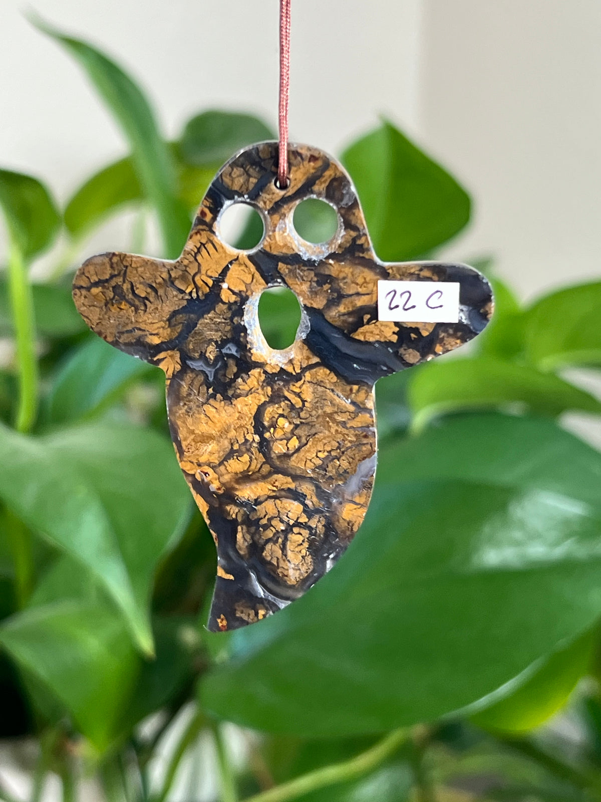 Brecciated Jasper Ghost Ornaments