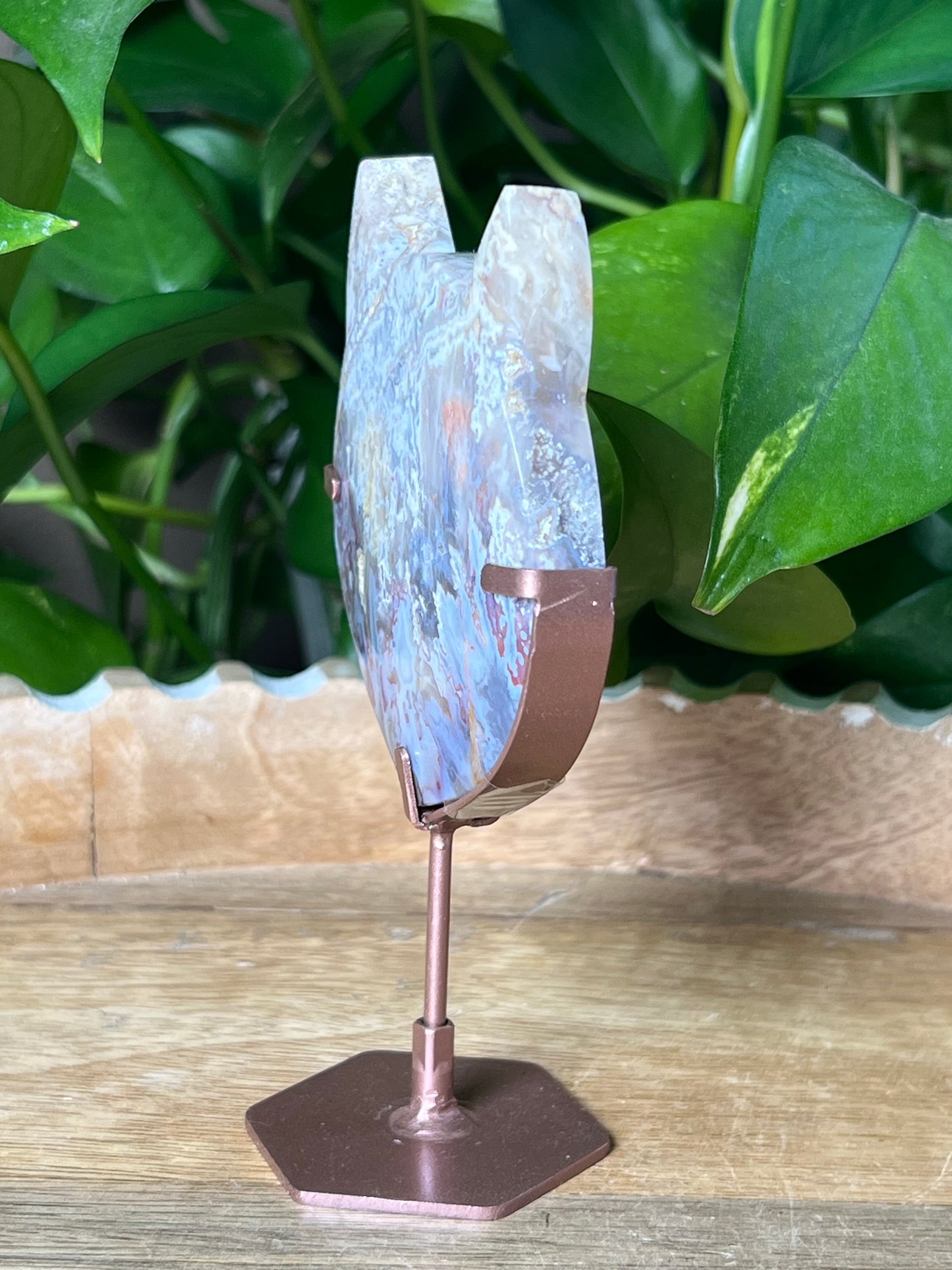 Sumatra Plume Agate Cat Head