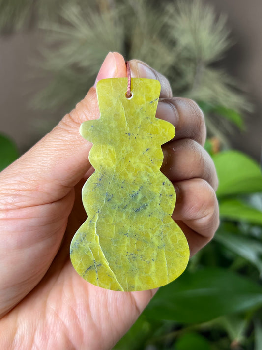 Idocrase Snowman Ornament