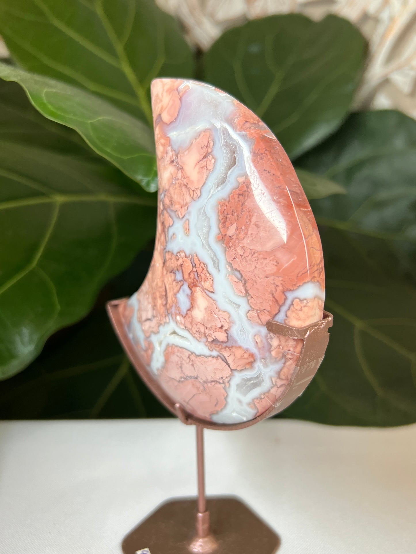 Cotton Candy Agate Moon