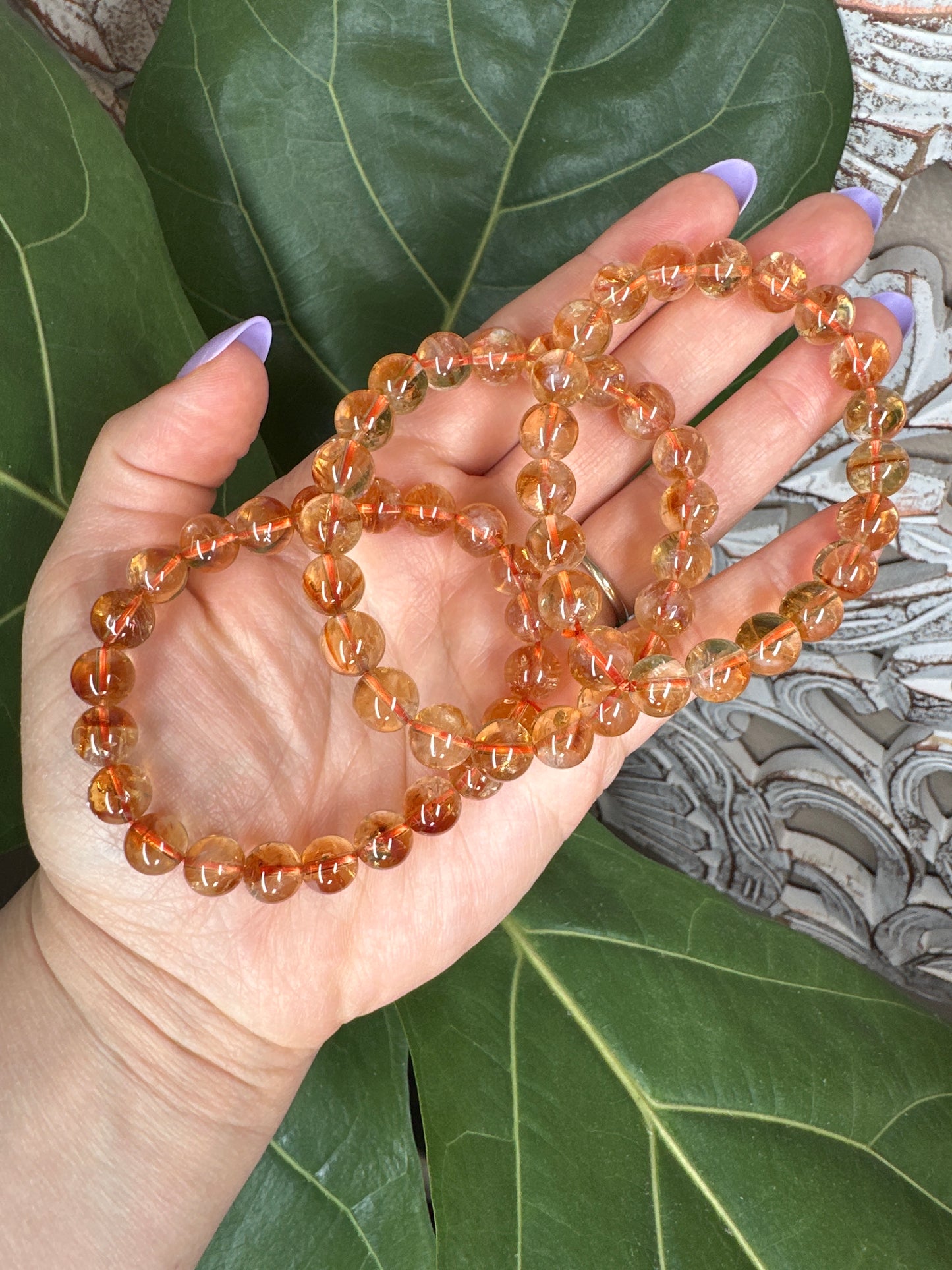 Citrine Beaded Bracelet