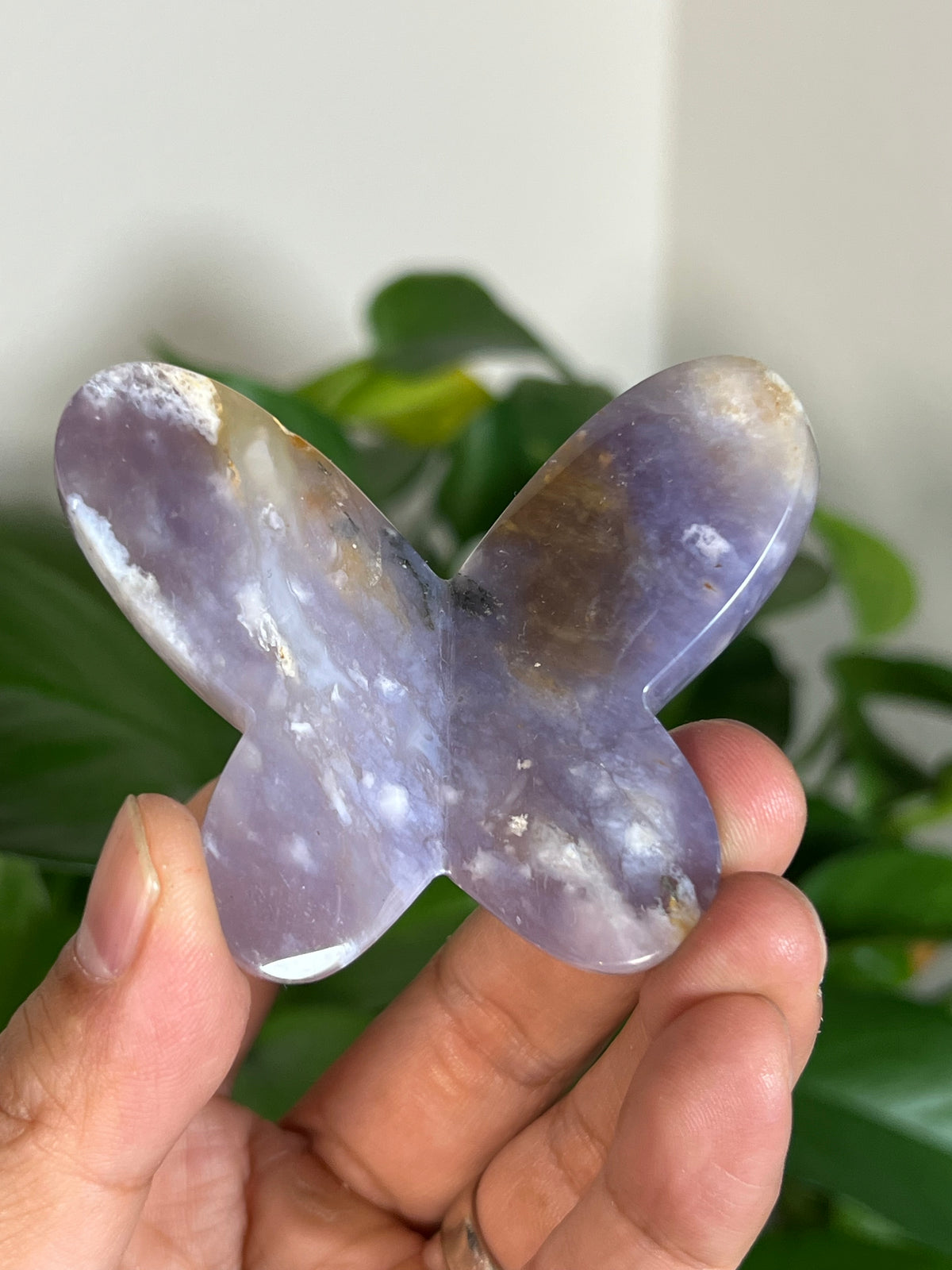 Purple Chalcedony 3D Butterflies