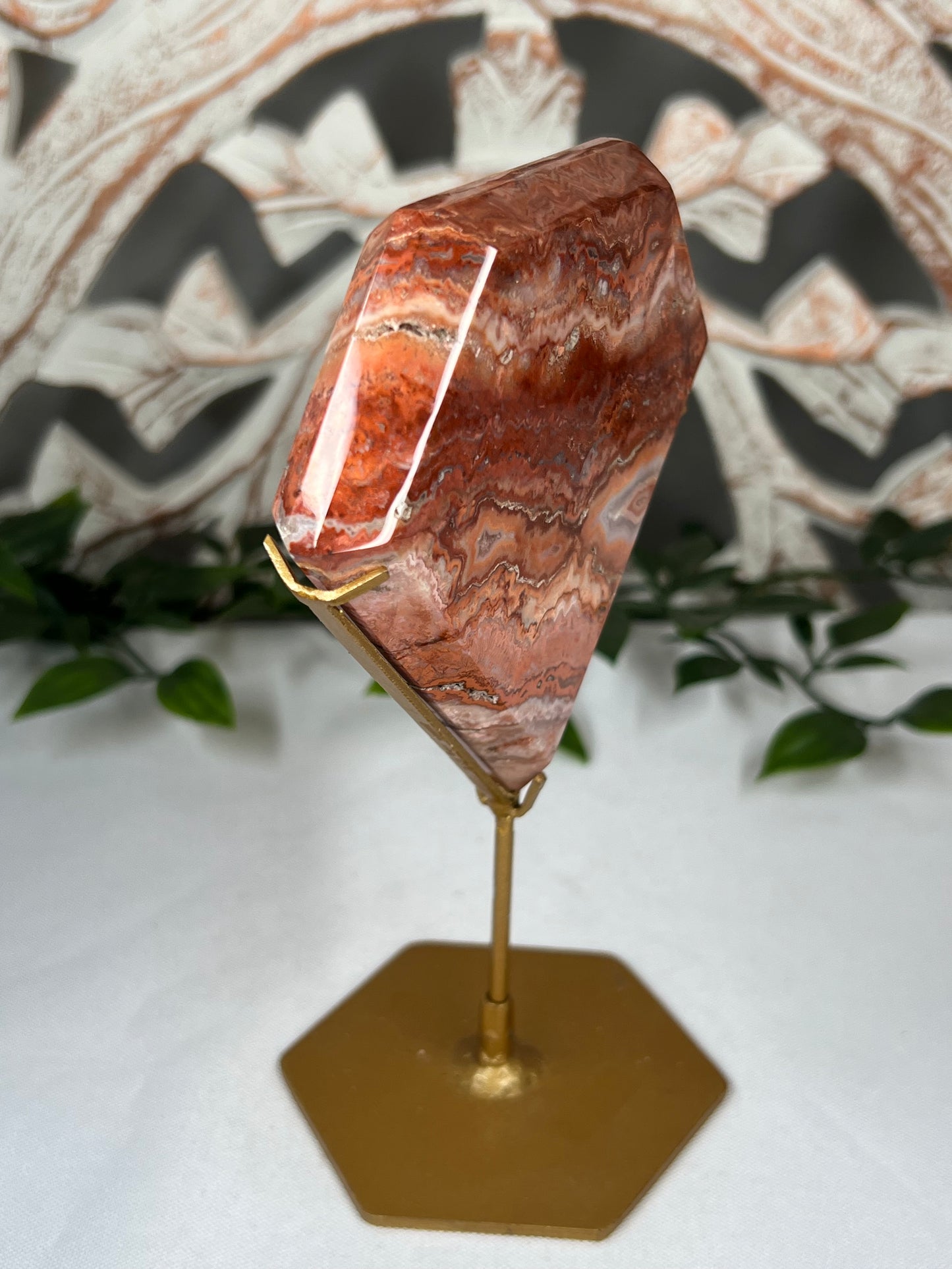 Pink Crazy Lace Agate Diamond