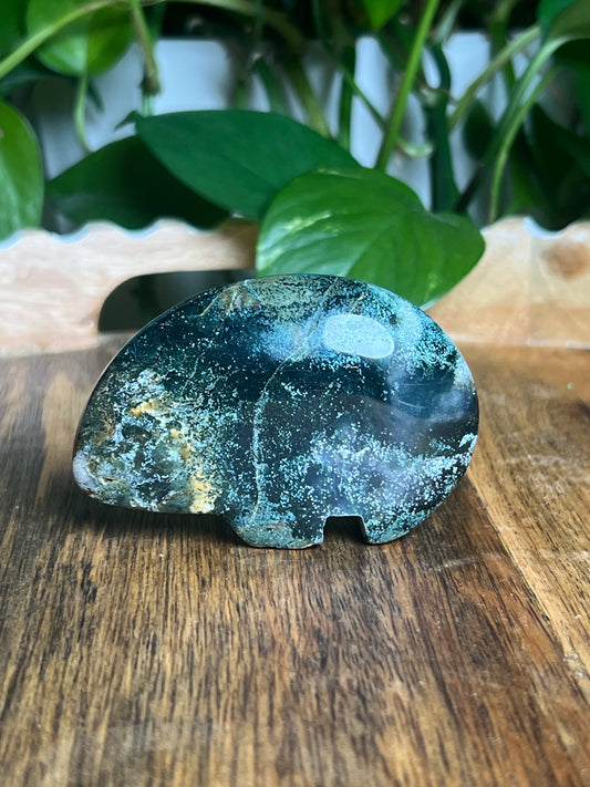 Blue Green Jasper Bear: KB