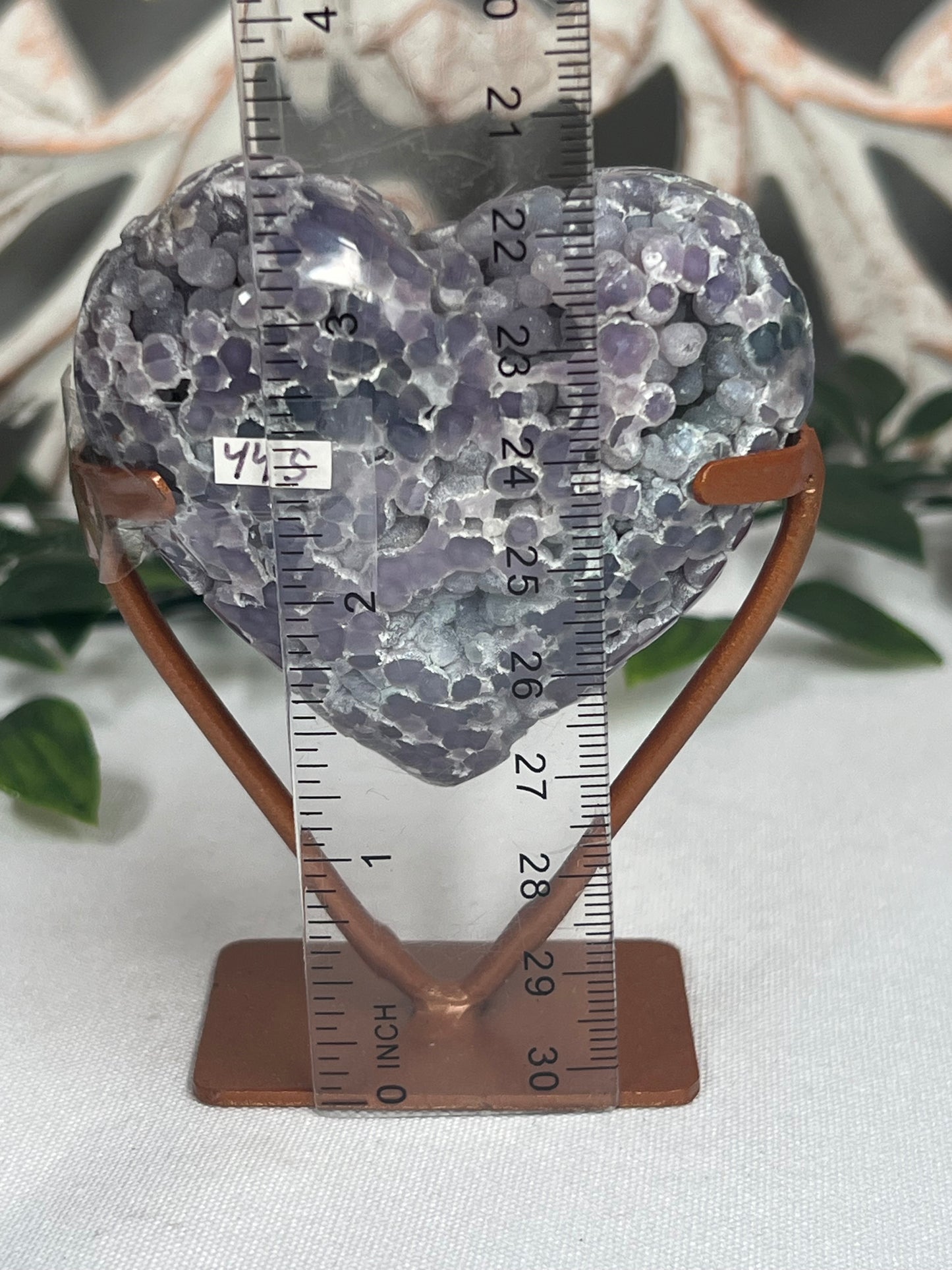Grape Agate Heart