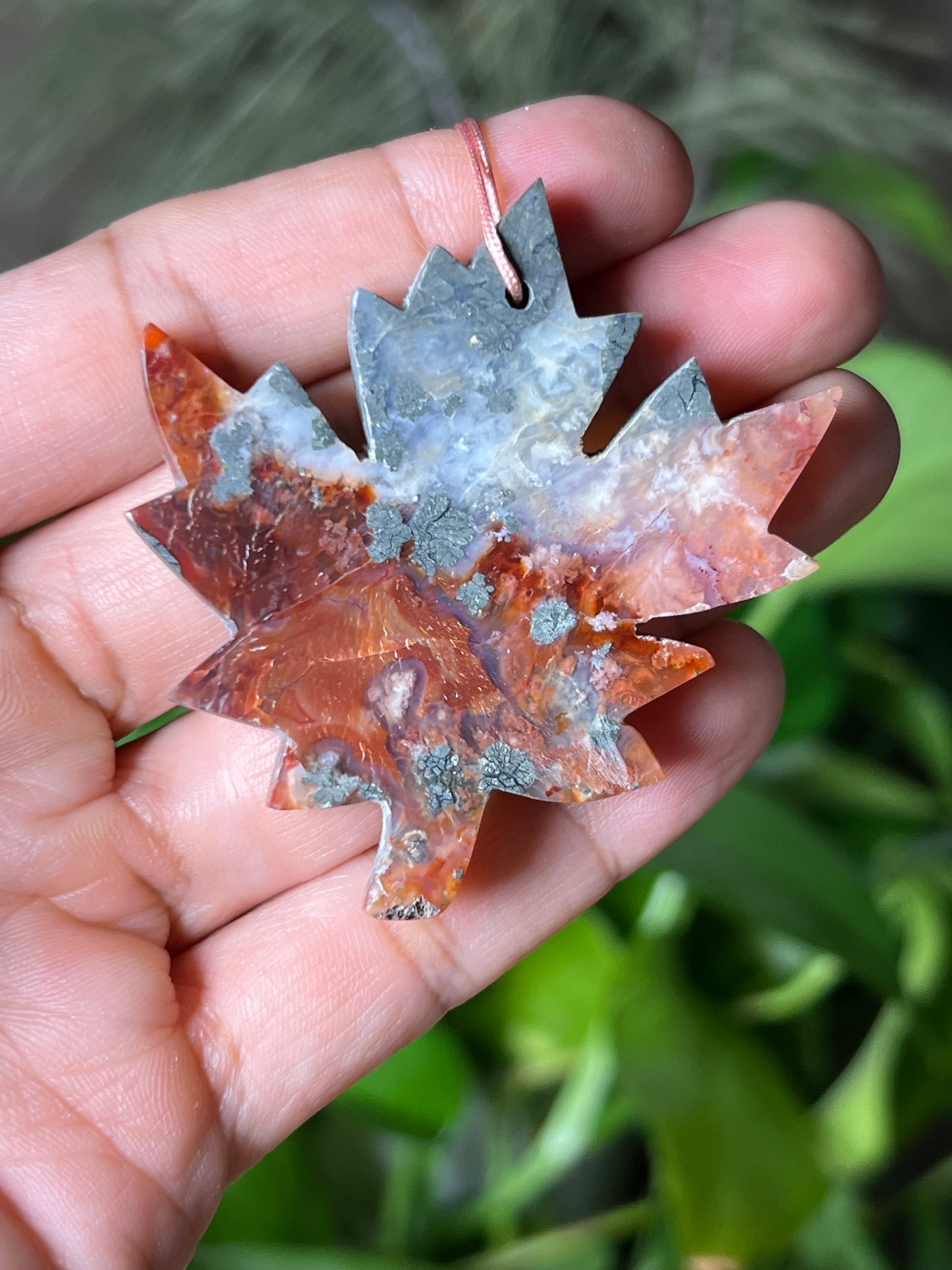 Marcasite Leaf Ornament