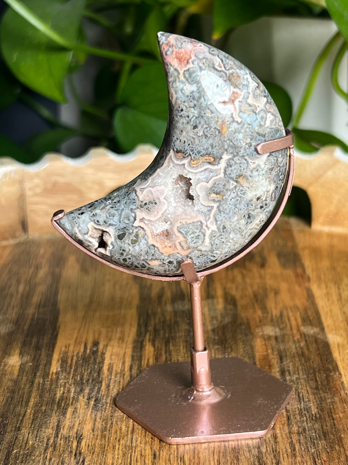 Marcasite Mini Puffy Moon: DQ
