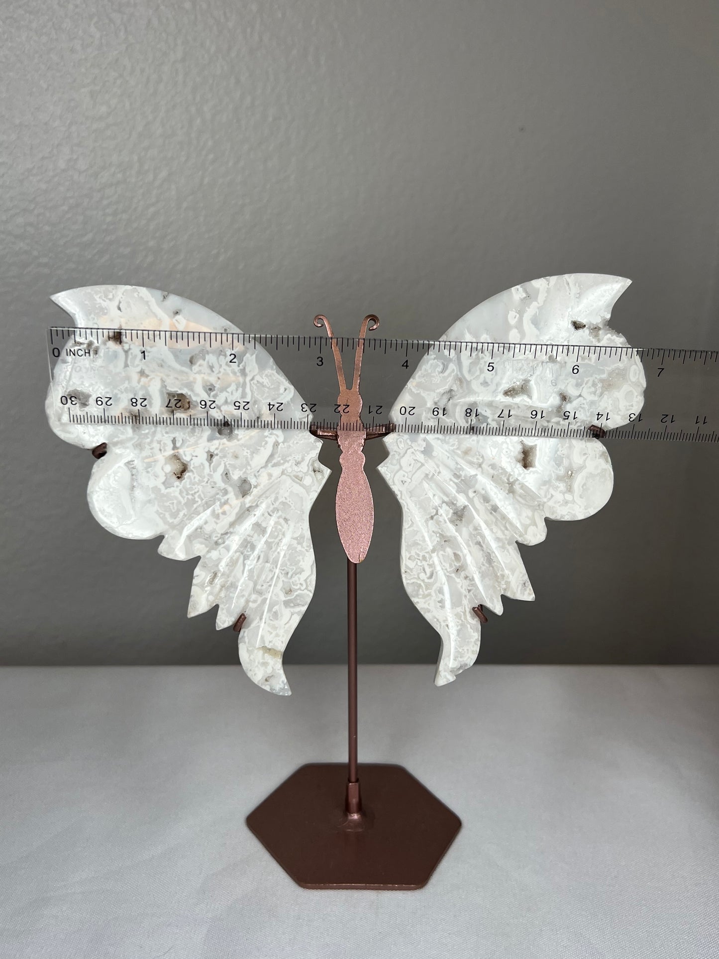 White Plume Agate Wings