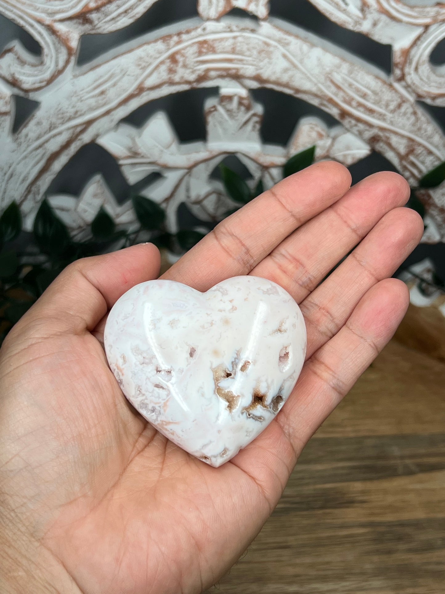 Pink Carnelian Heart