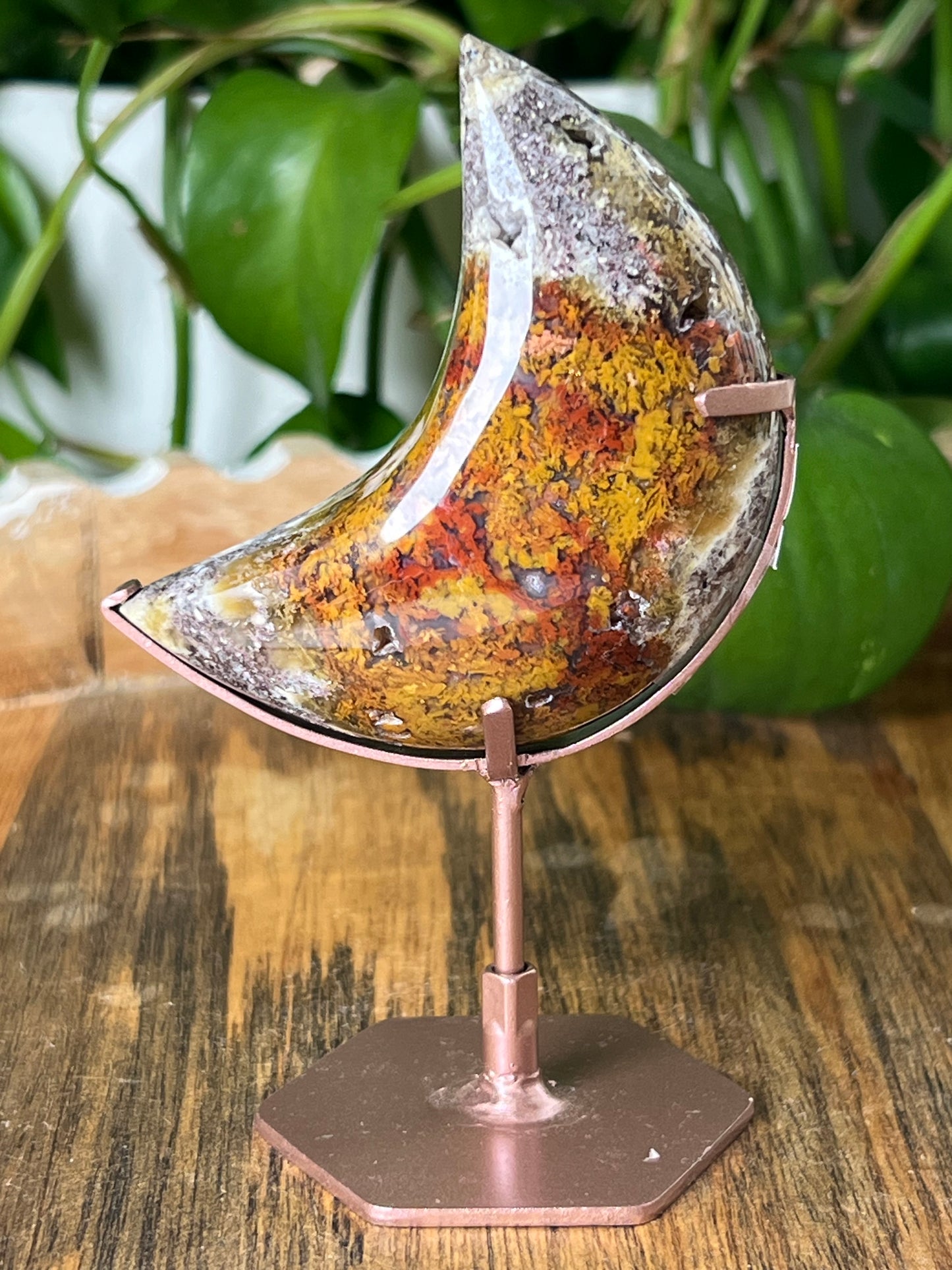 Scenic Moss Agate Moon