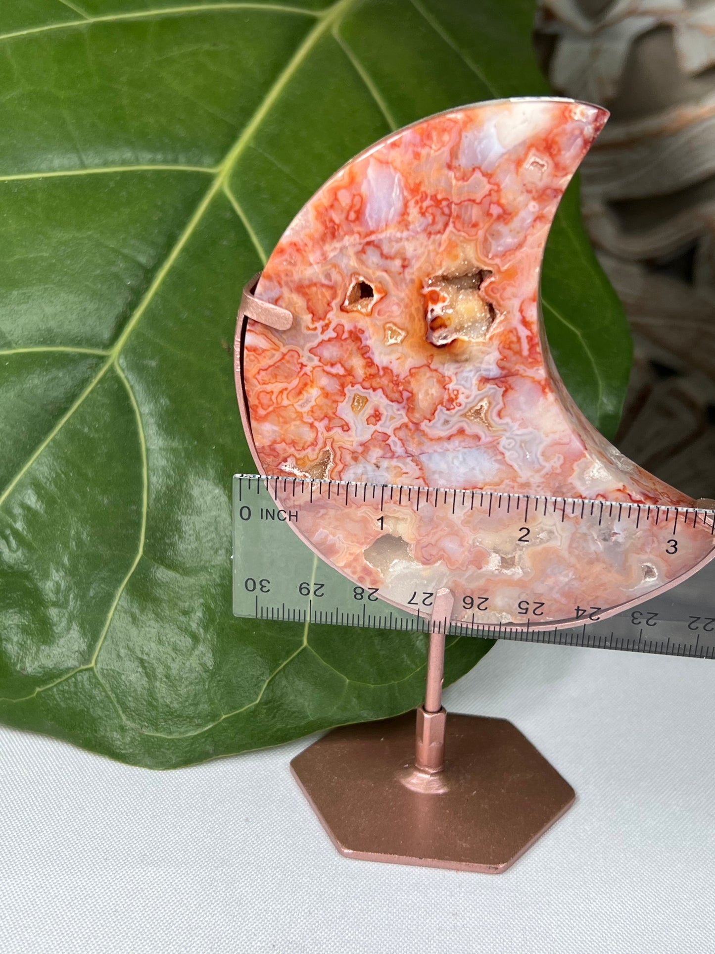 Pink Carnelian Moon