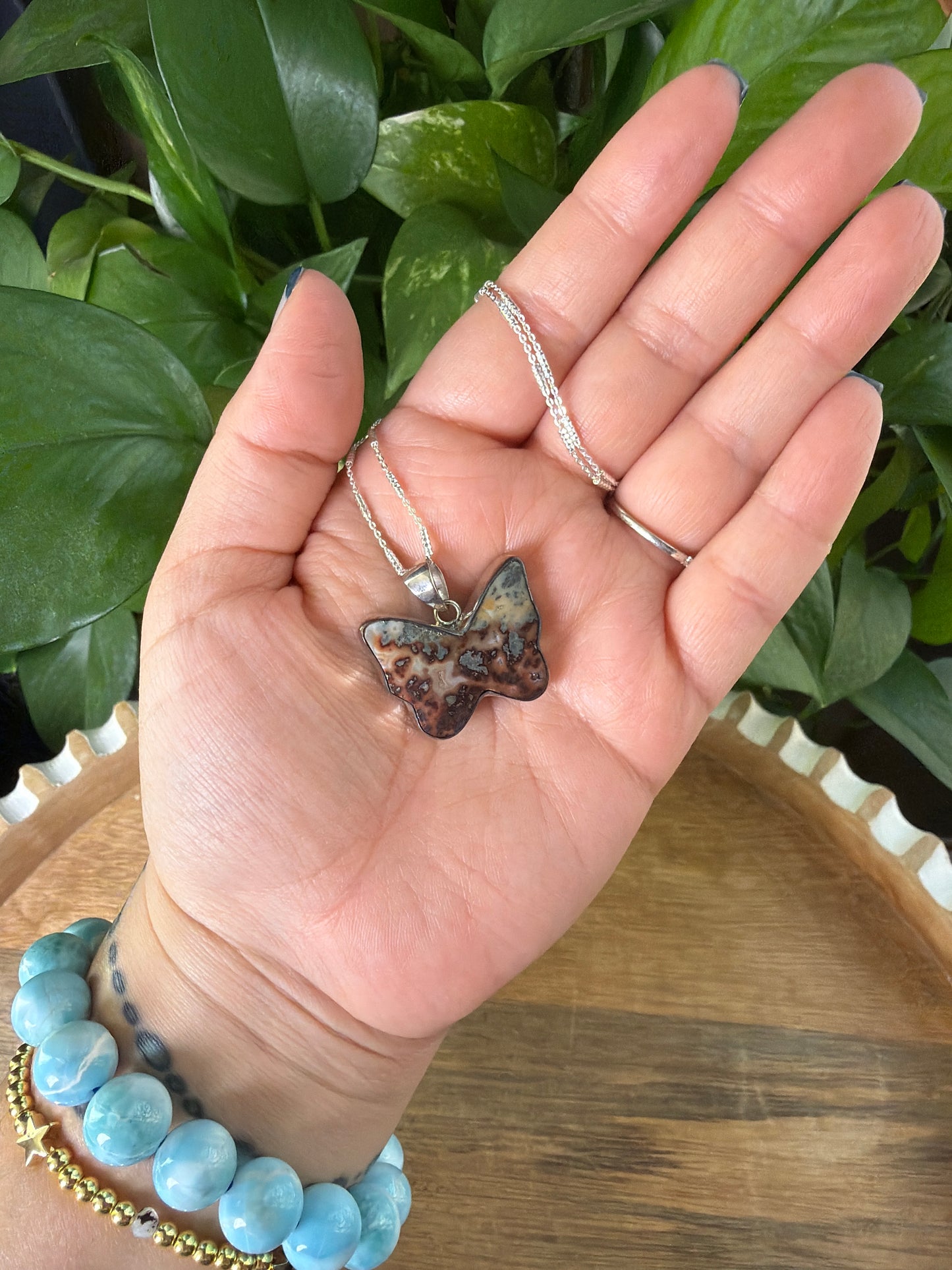 Marcasite Butterfly Pendant