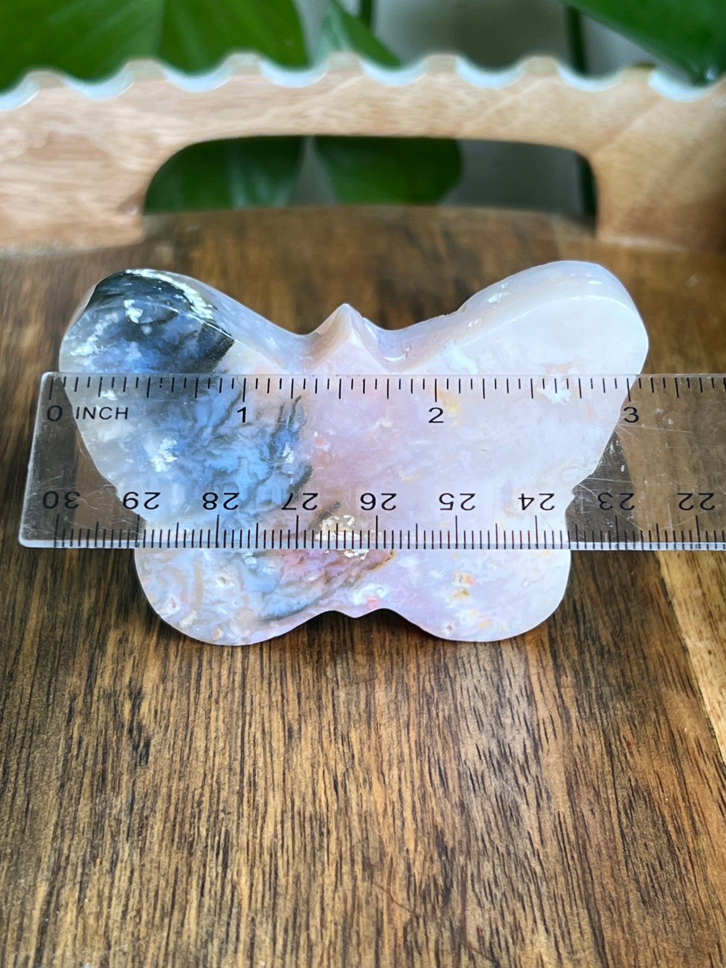 Rainbow Plume Agate Butterfly Ri