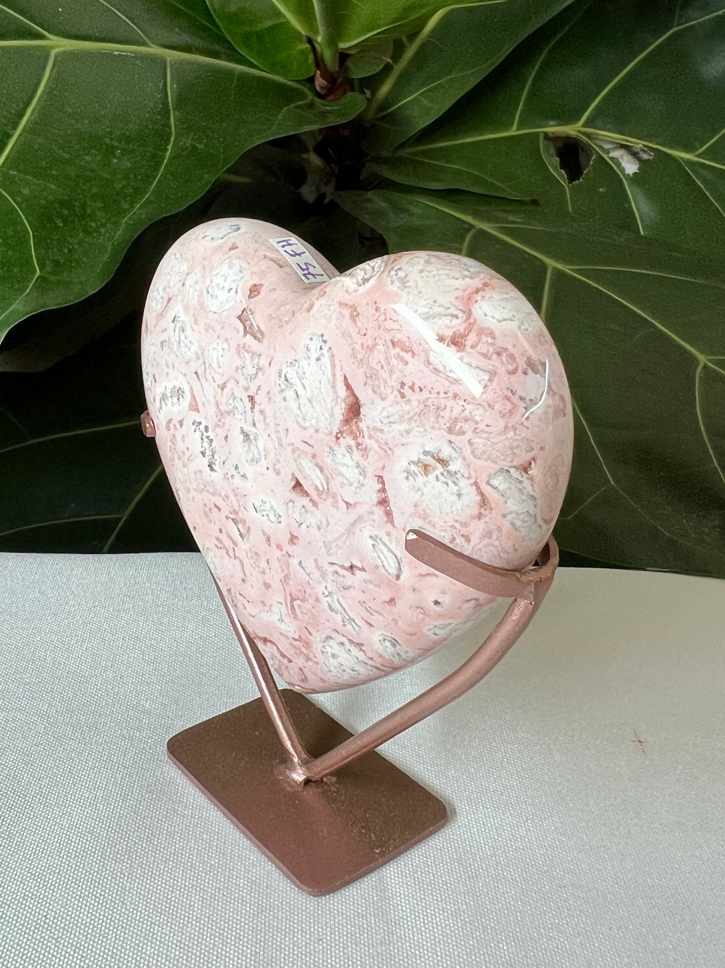Pink Carnelian Heart