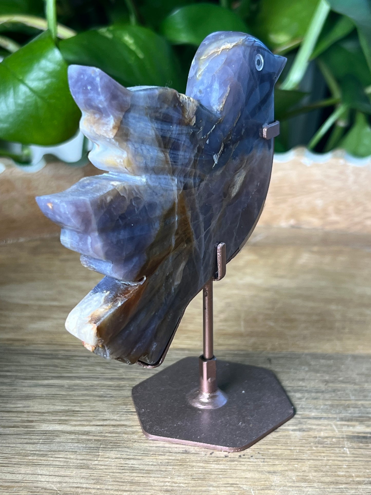 Purple Chalcedony Bird