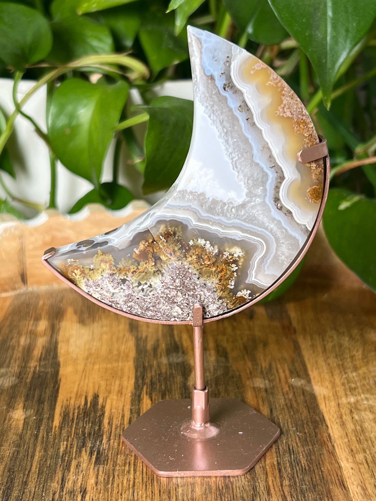 Scenic Moss Agate Moon