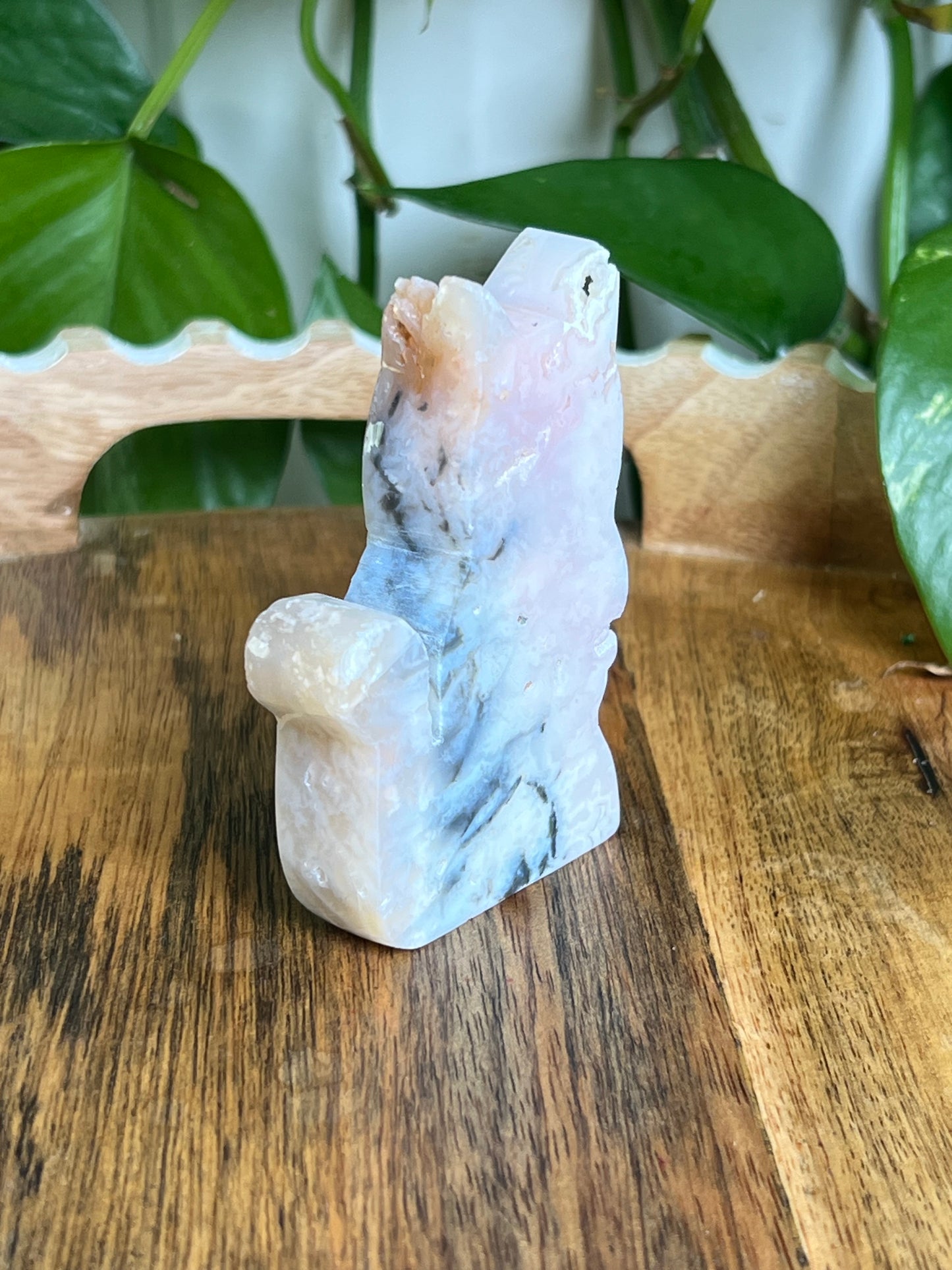 Rainbow Plume Agate Cat NQ