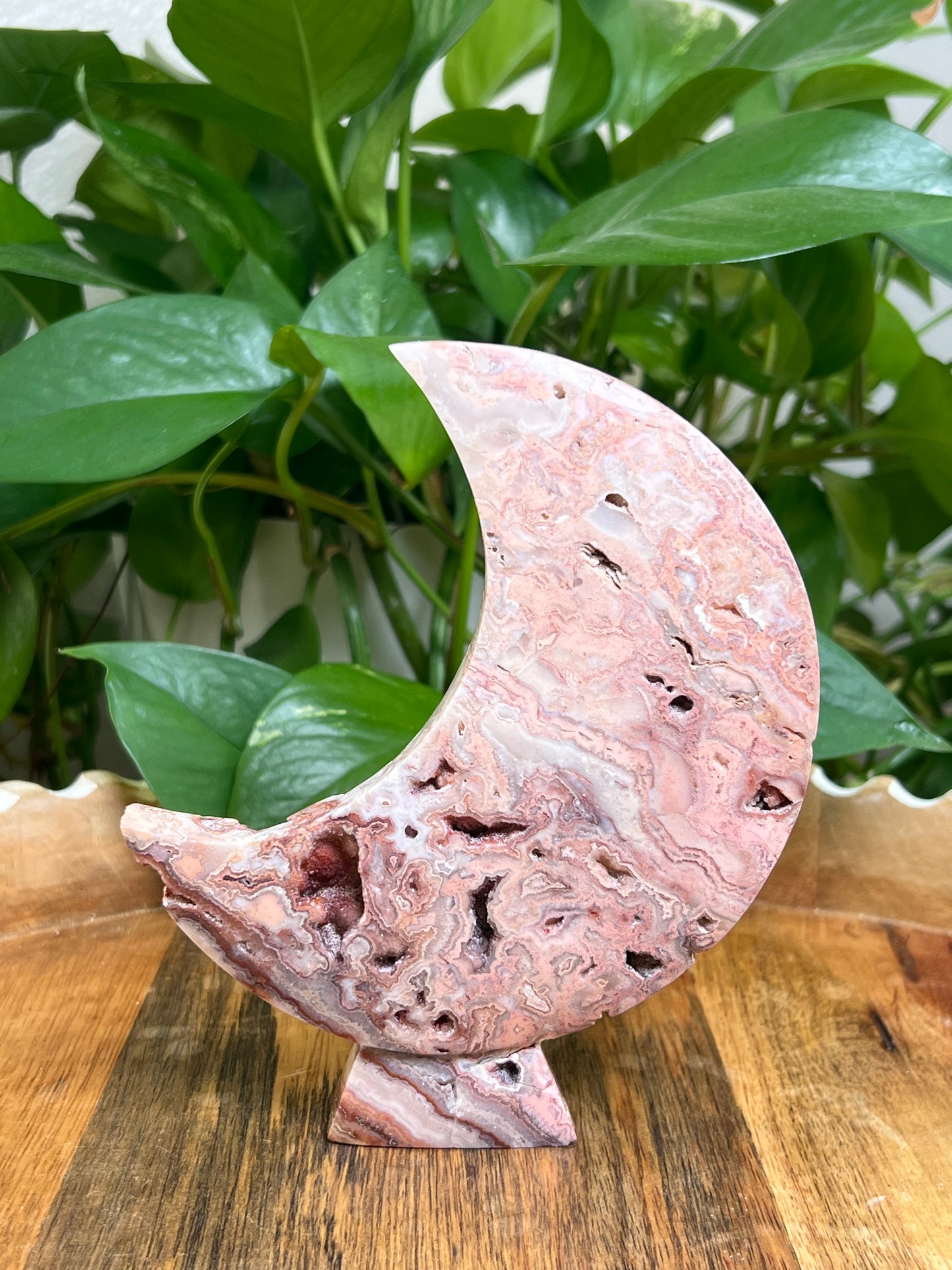 Crazy Lace Agate Moon: LK