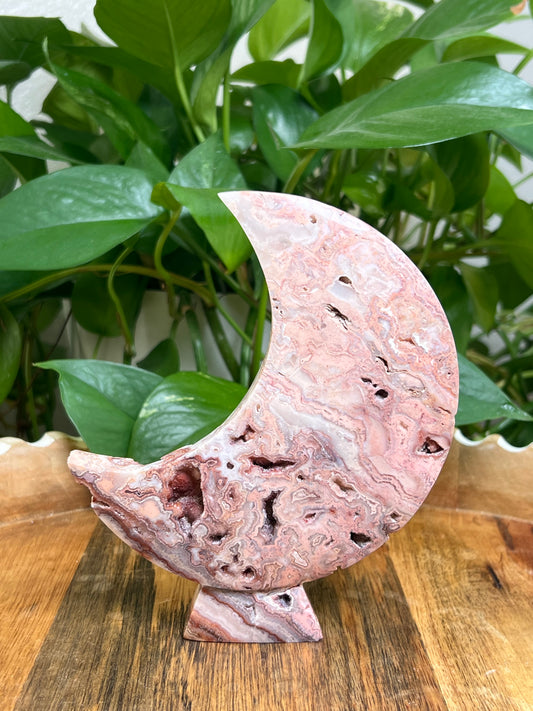 Crazy Lace Agate Moon: LK