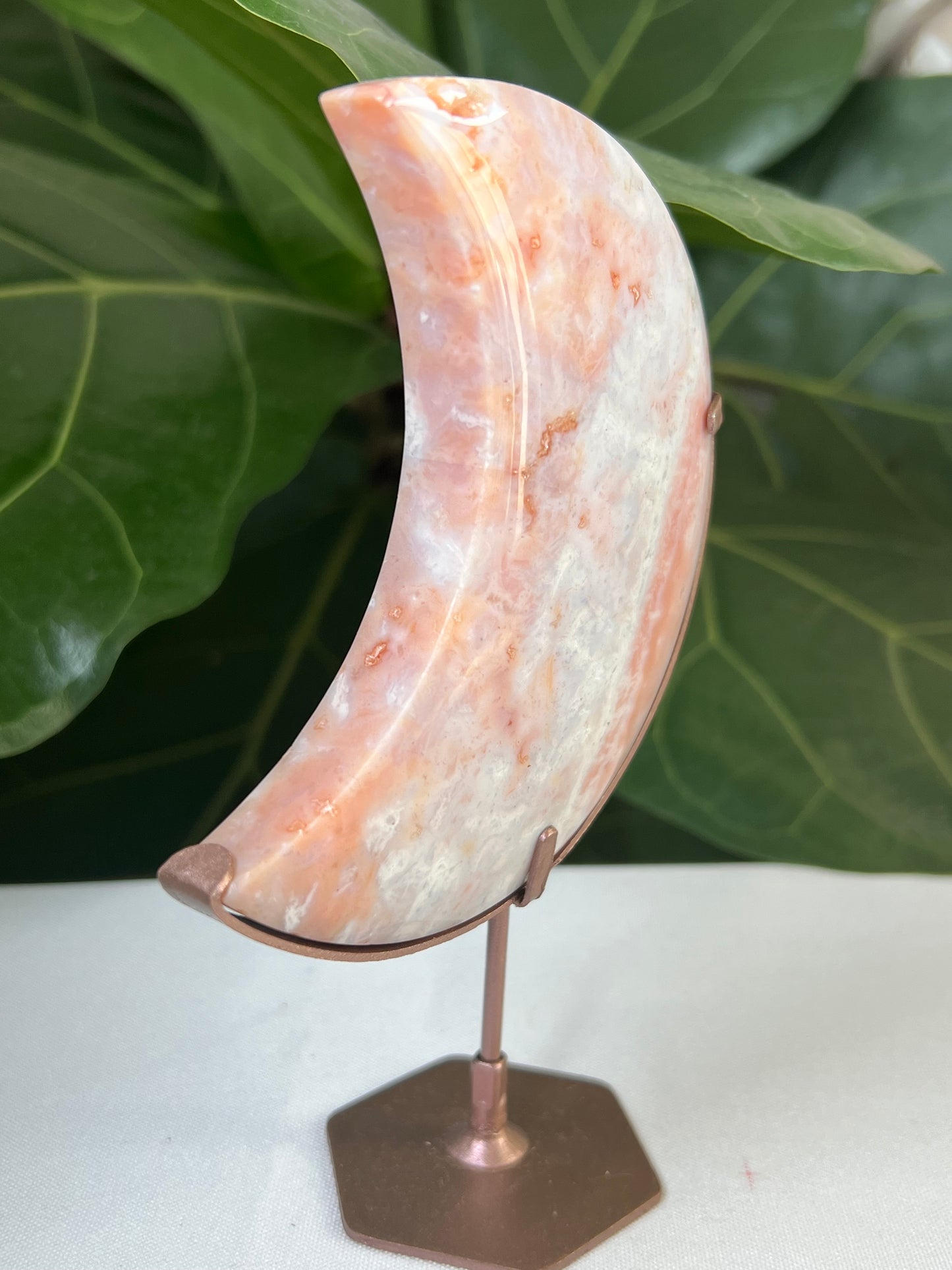 Pink Carnelian Moon