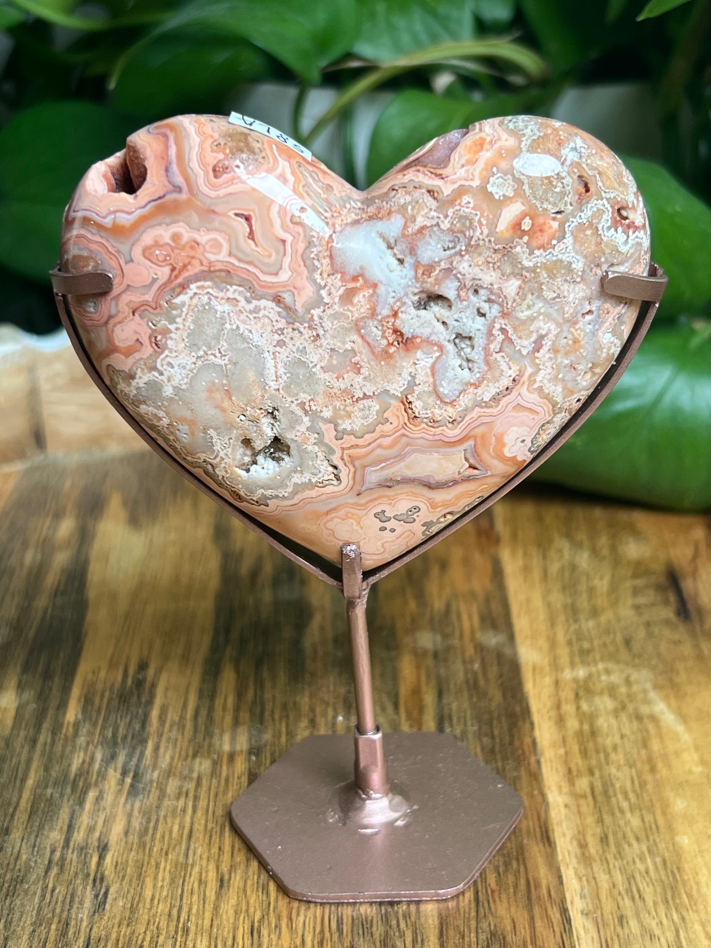Crazy Lace Agate Heart