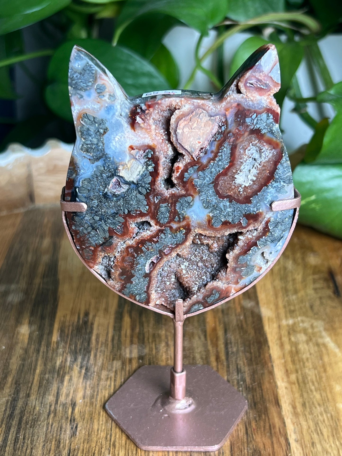 Marcasite Cat Head